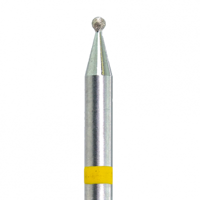 KMIZ Deimantinis antgalis burbulas geltonas 1,4 mm