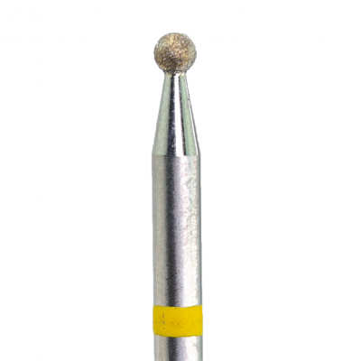 KMIZ Deimantinis antgalis burbulas geltonas 2,0 mm