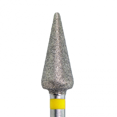 KMIZ Deimantinis antgalis lašas geltonas 5,0 mm