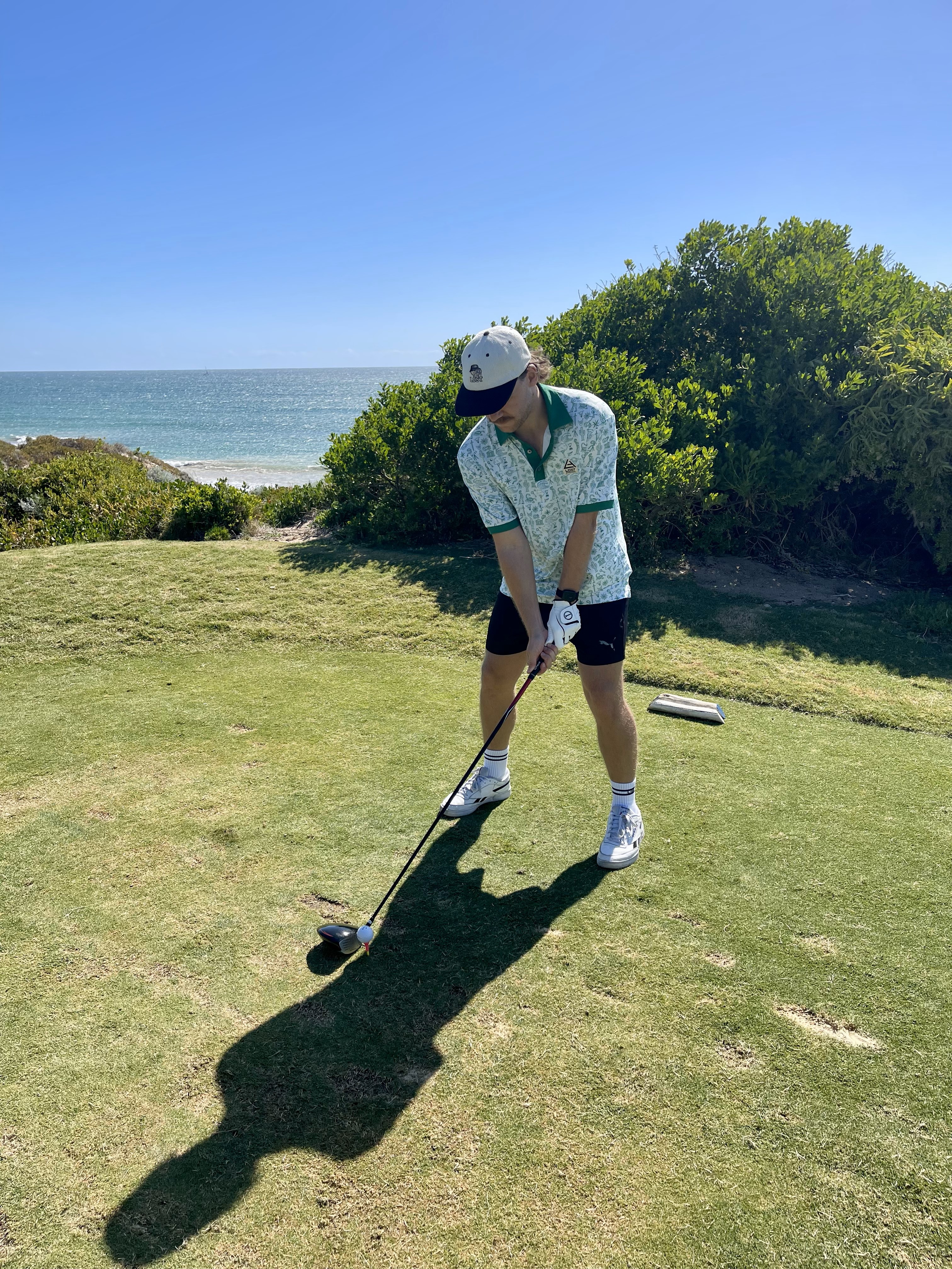 Green Patchwork Golf Shirt 