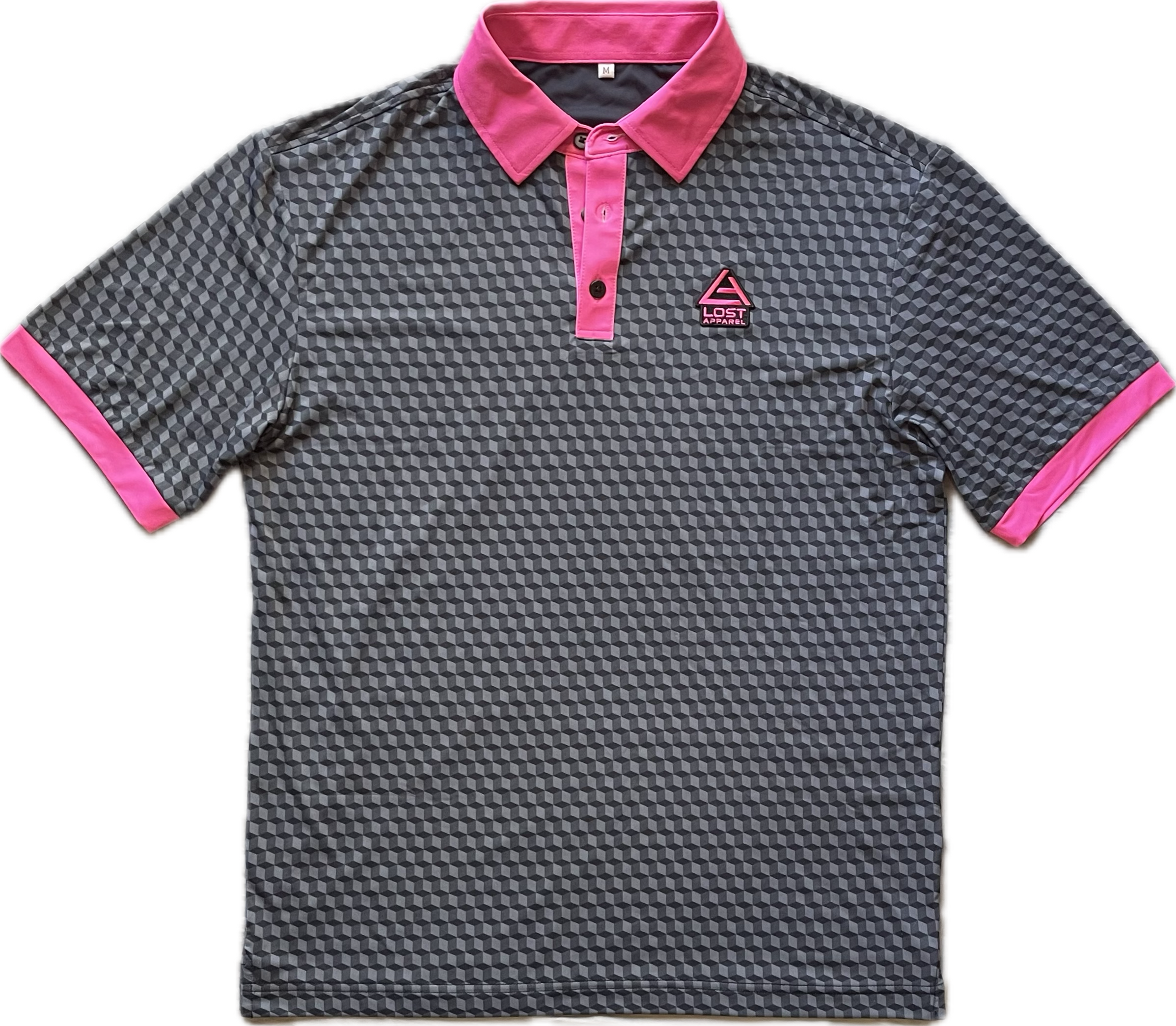 Cubic Grid Golf Shirt 