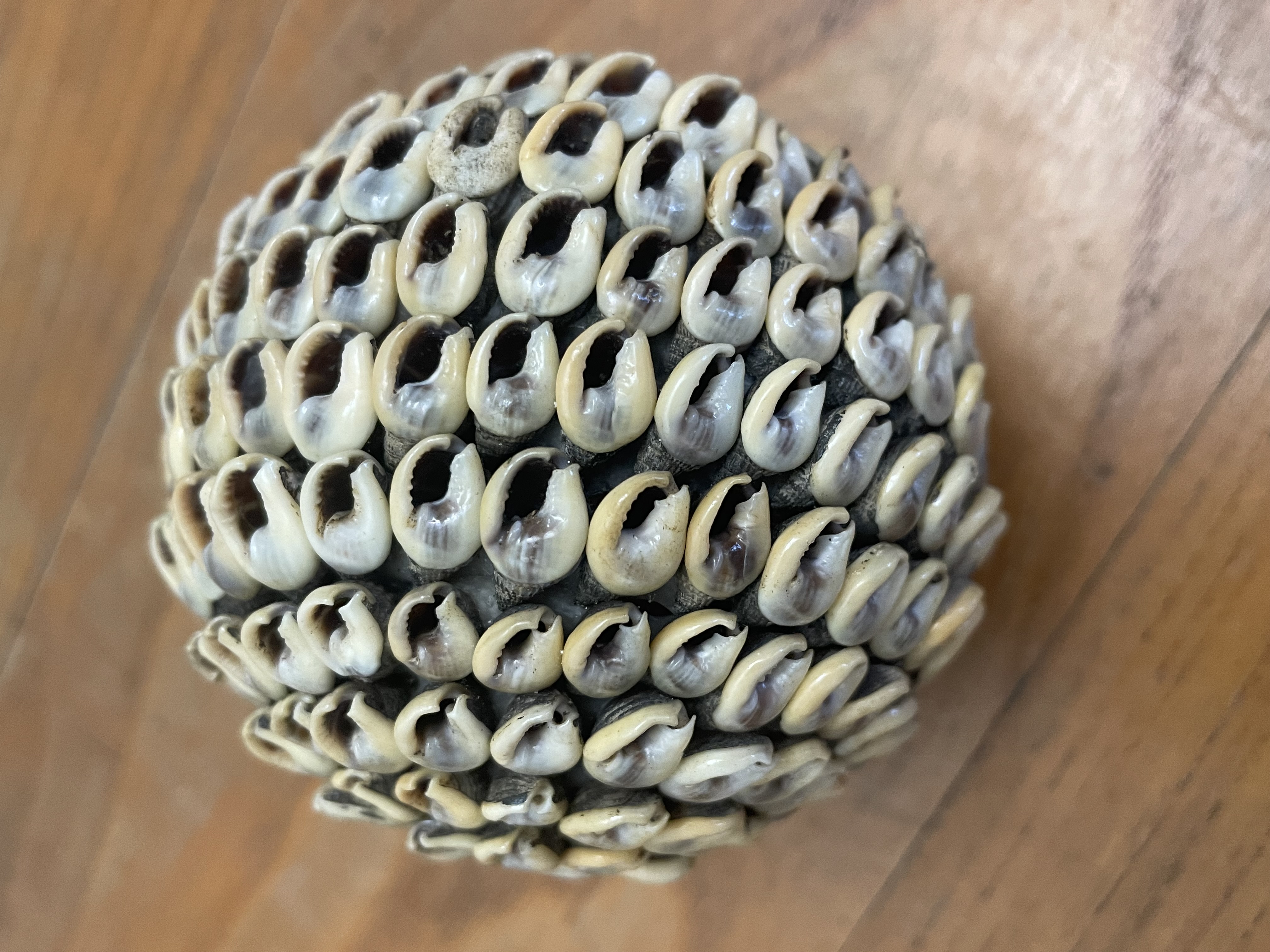 Boule décorative en coquillage