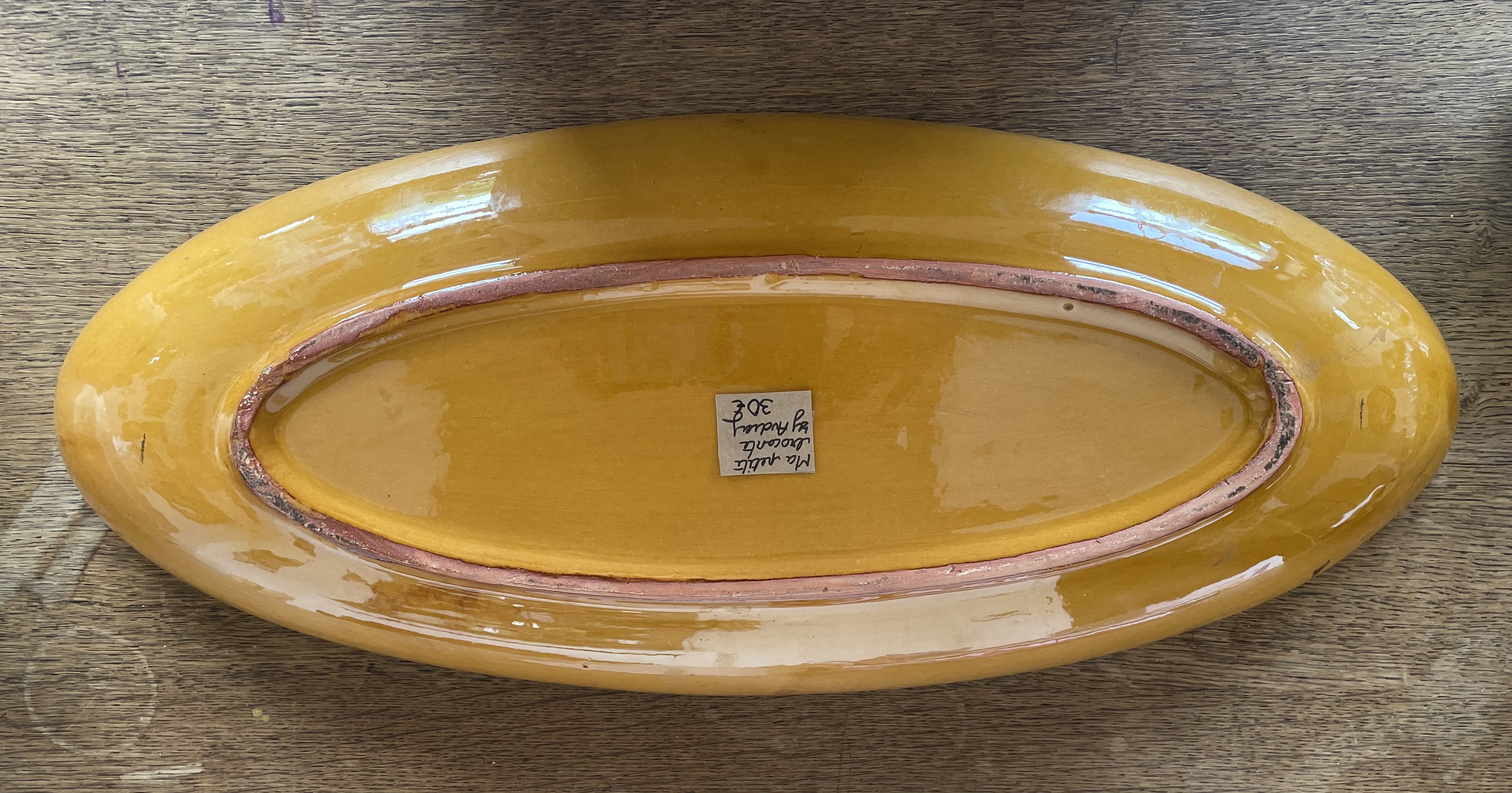 Grand plat forme ovale
