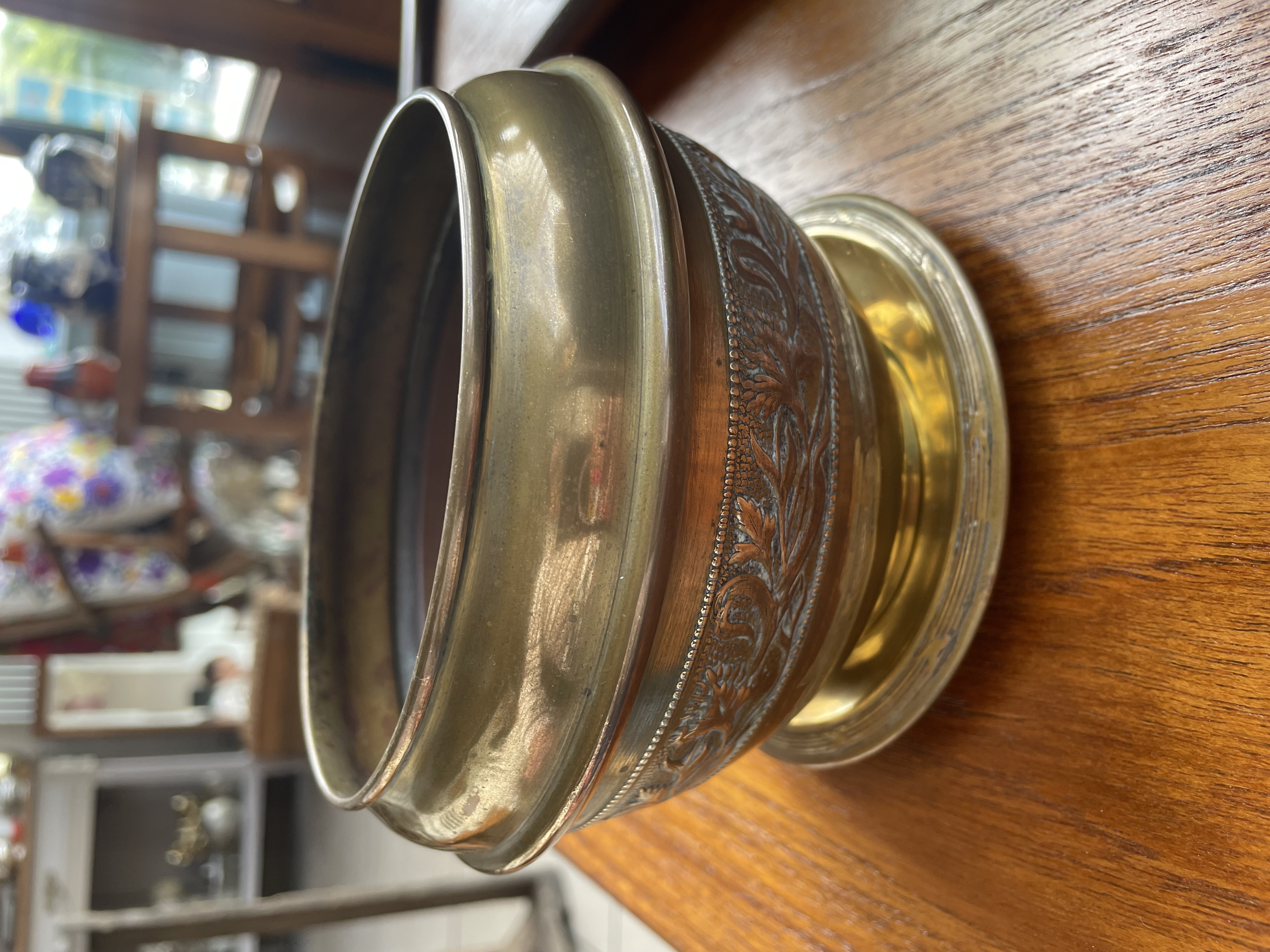 Cache pot en laiton
