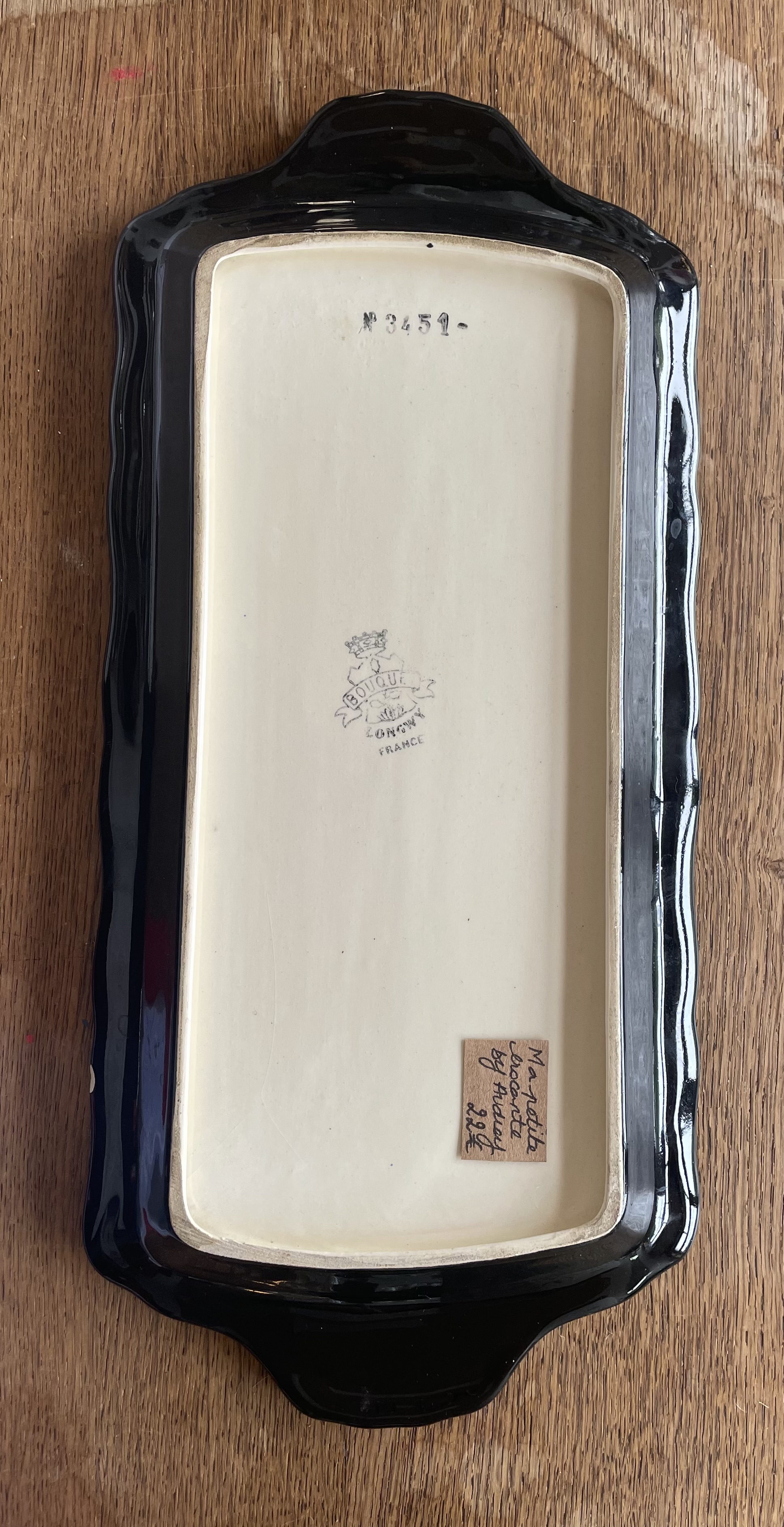 Plat à cake Longwy
