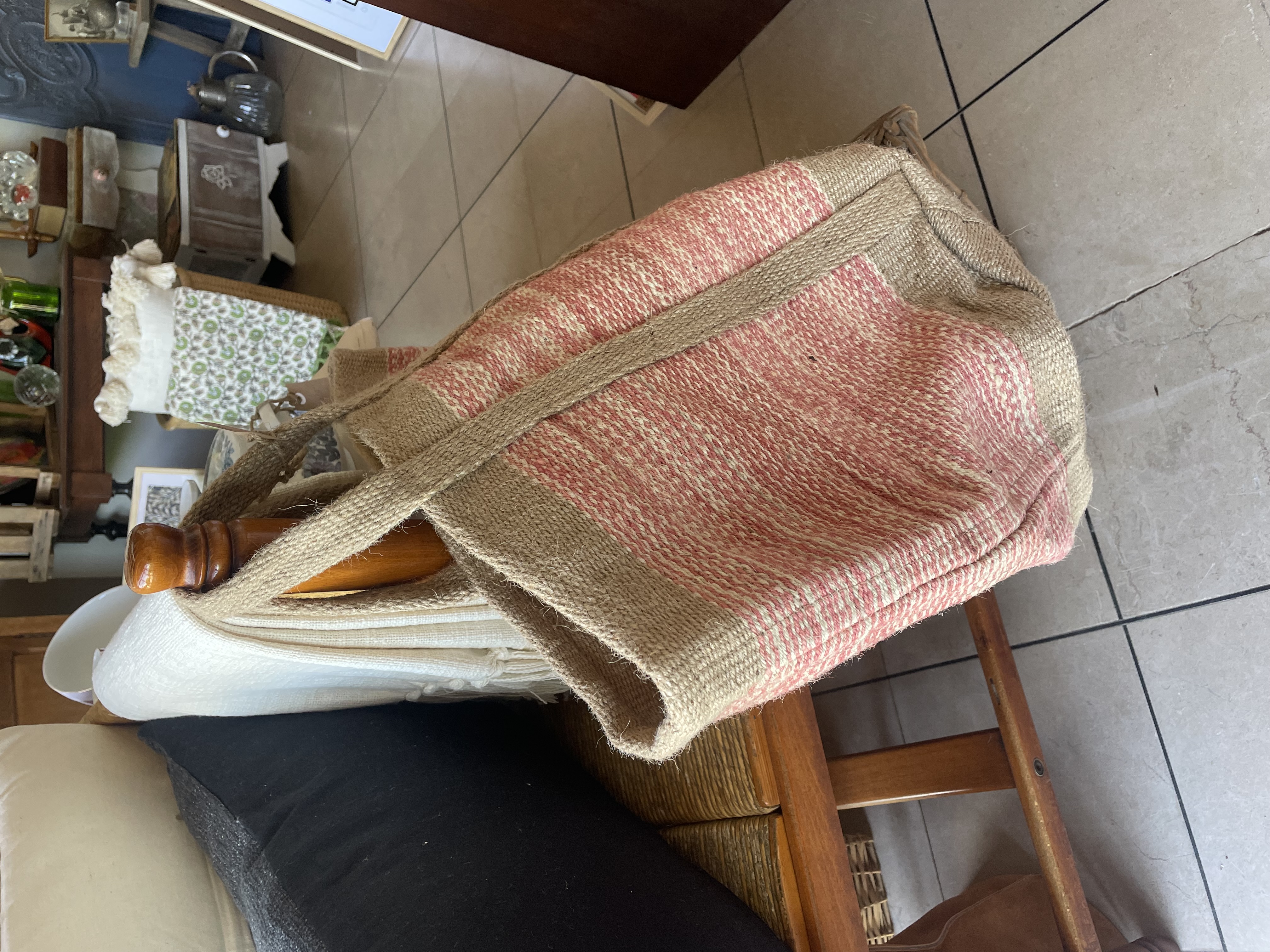 Panier rond avec anses