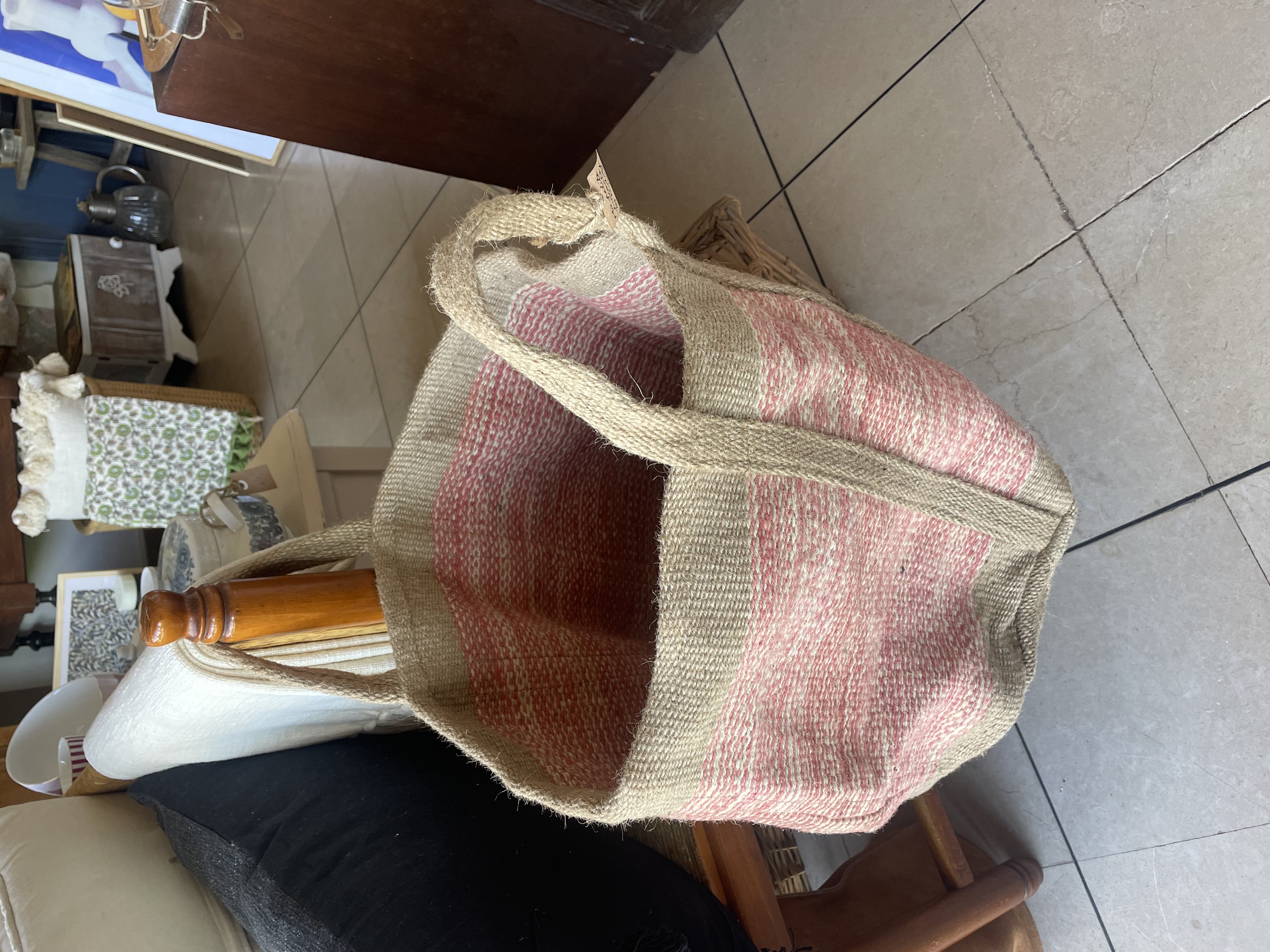 Panier rond avec anses