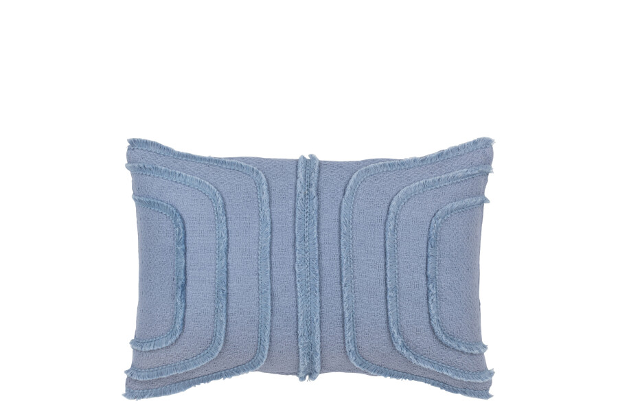 Coussin franges lignes