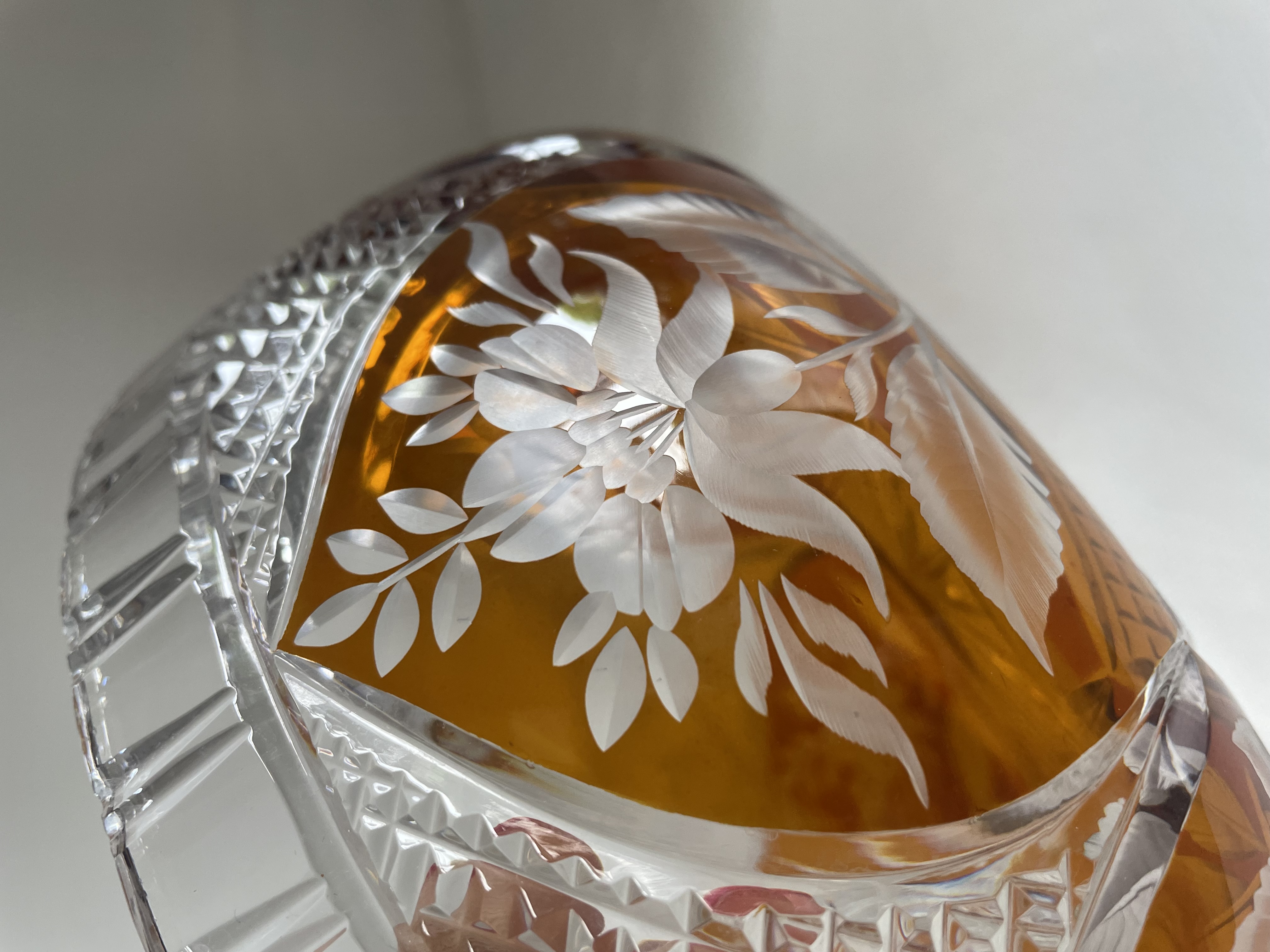 Coupe en cristal bicolore