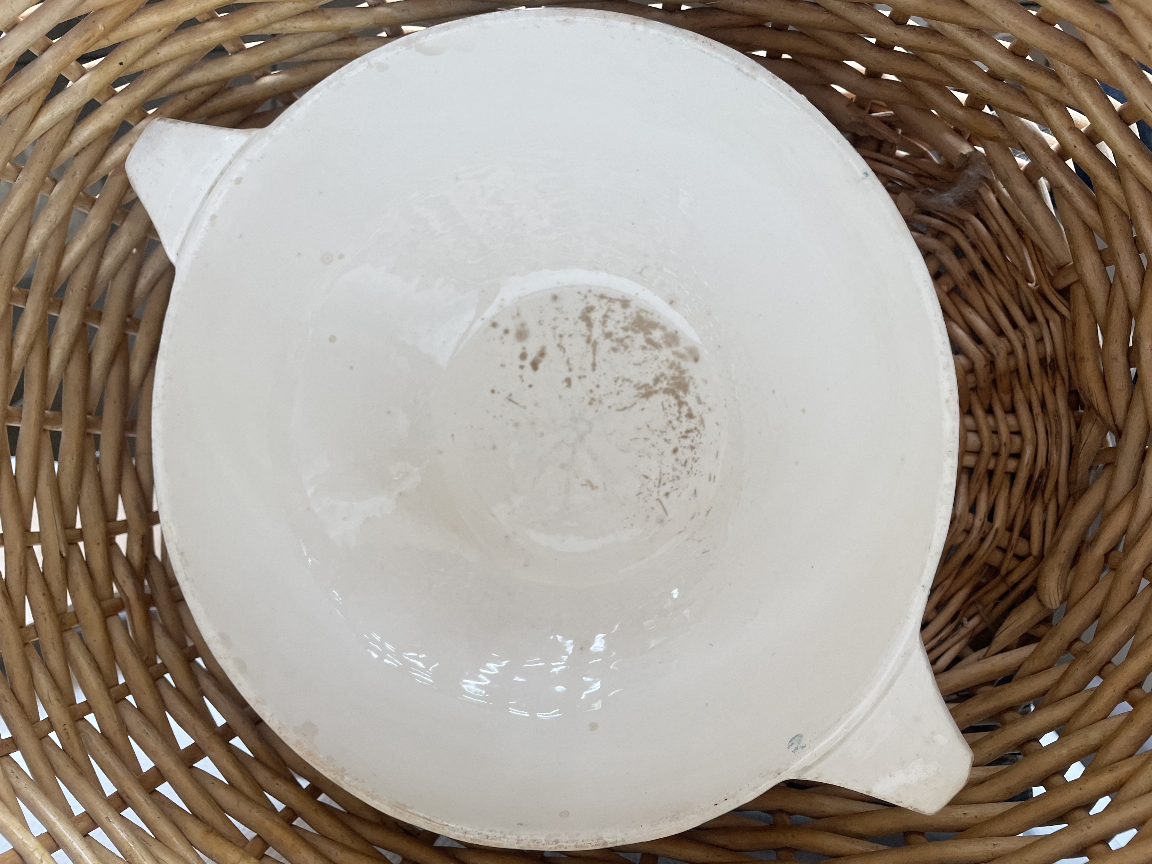 Saladier à rayures vertes