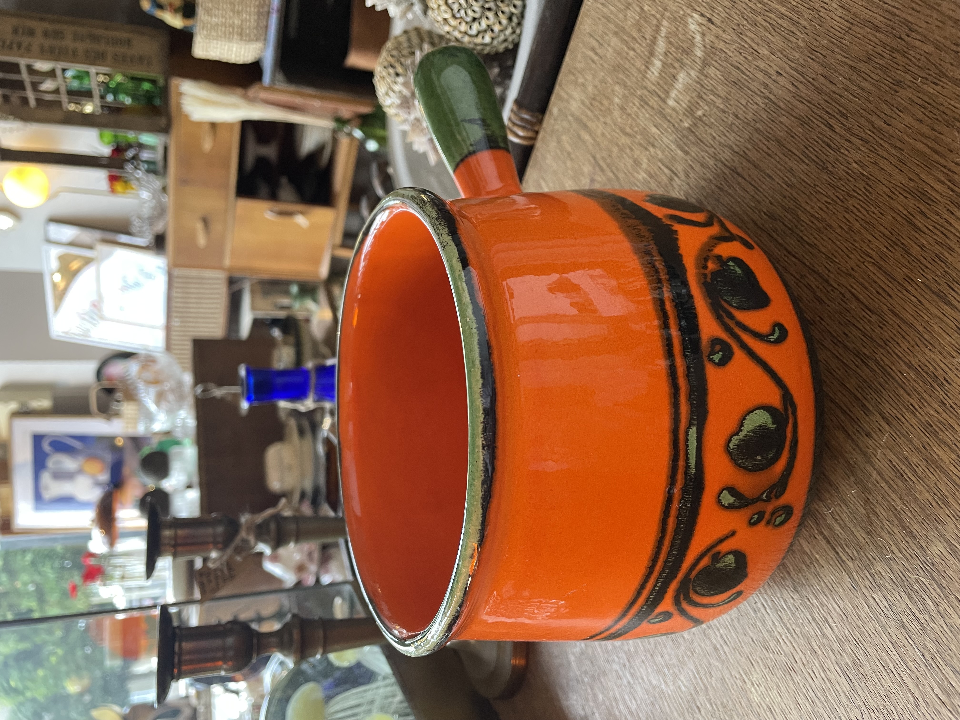 Grand caquelon orange