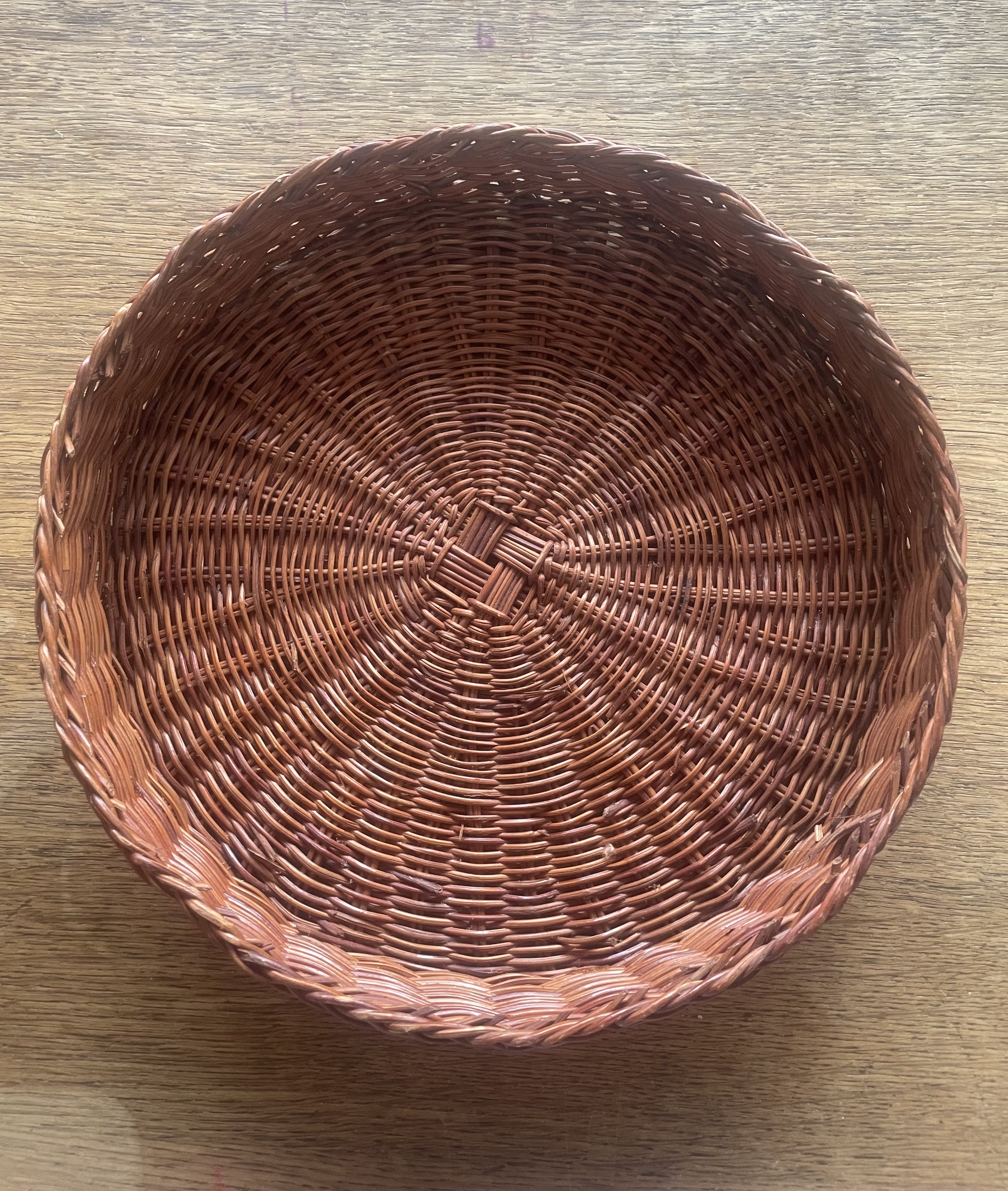 Panier forme assiette
