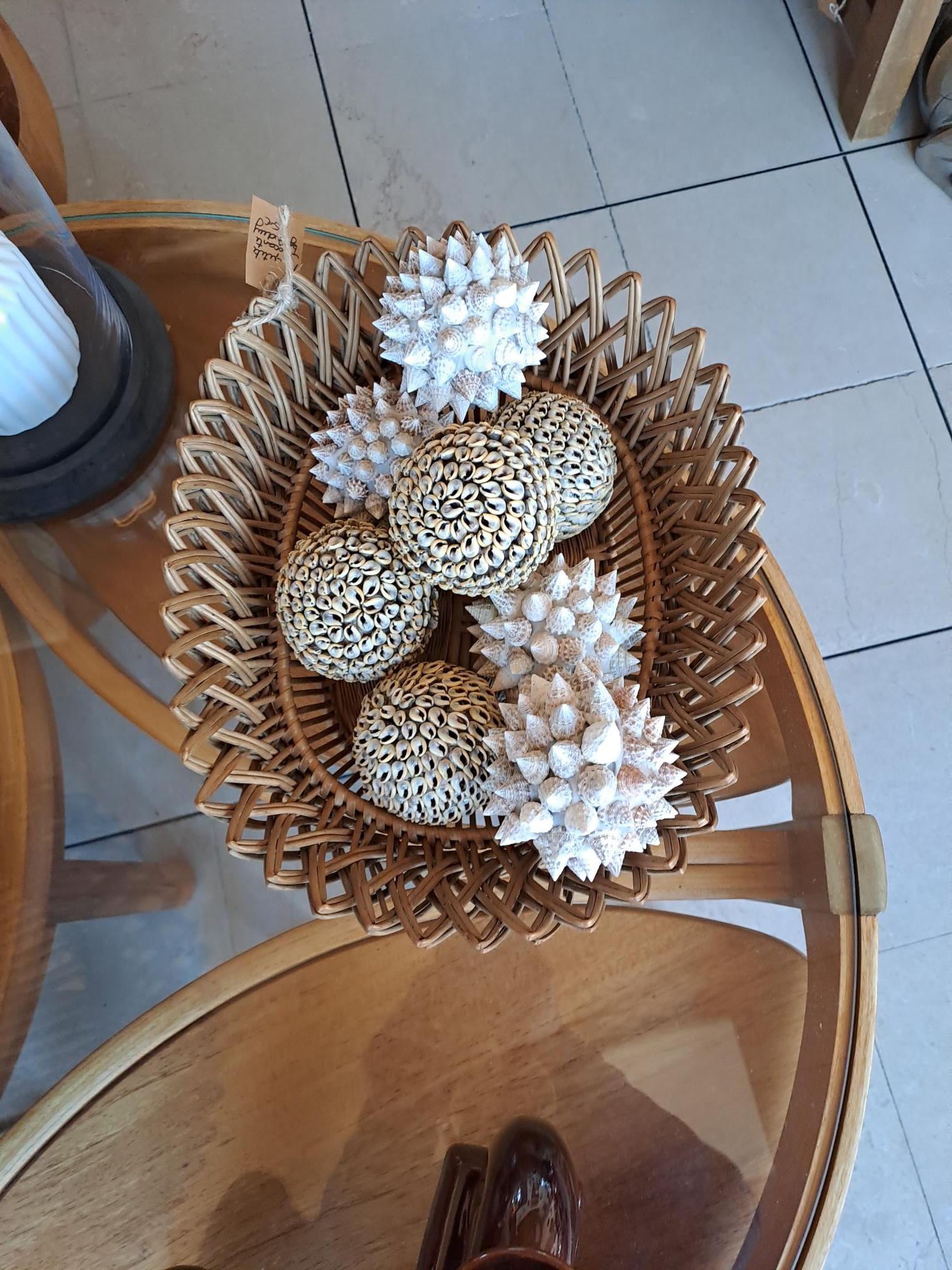 Boule décorative en coquillage