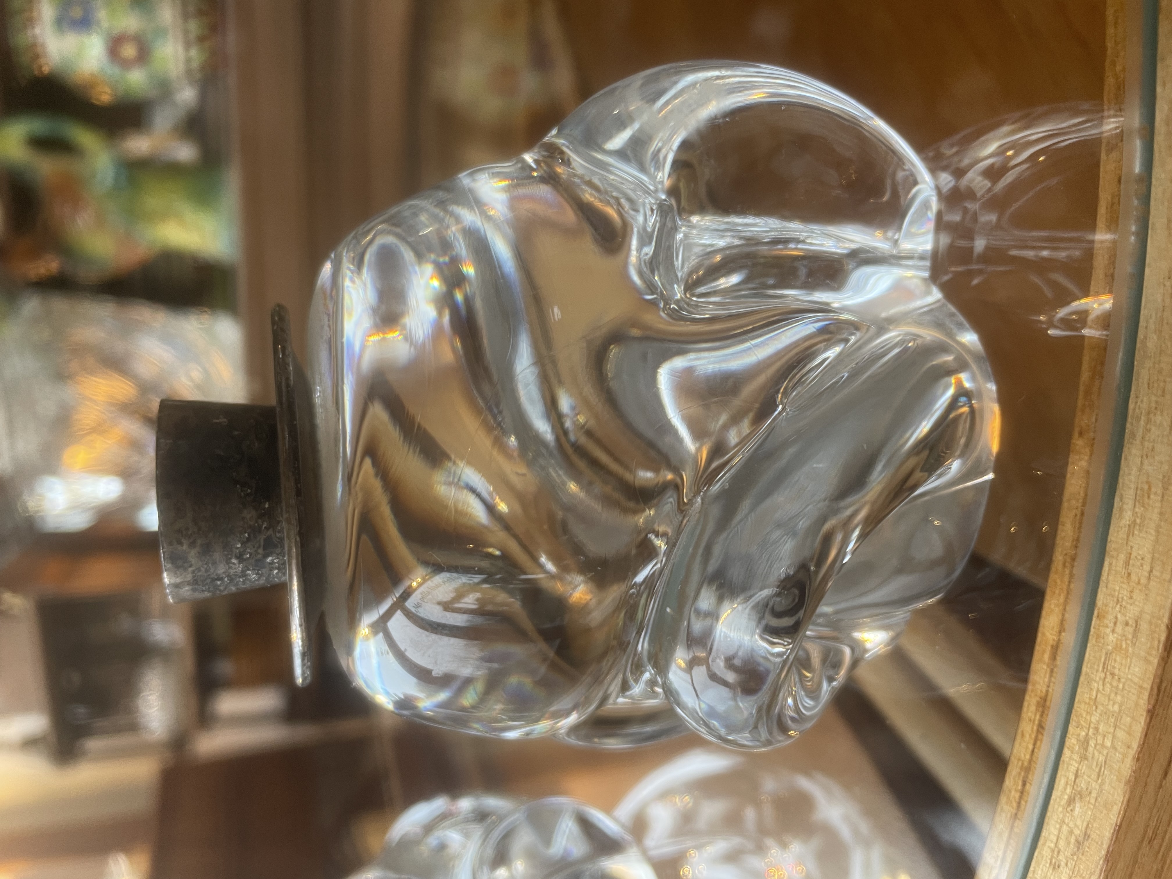 Bougeoirs en cristal 