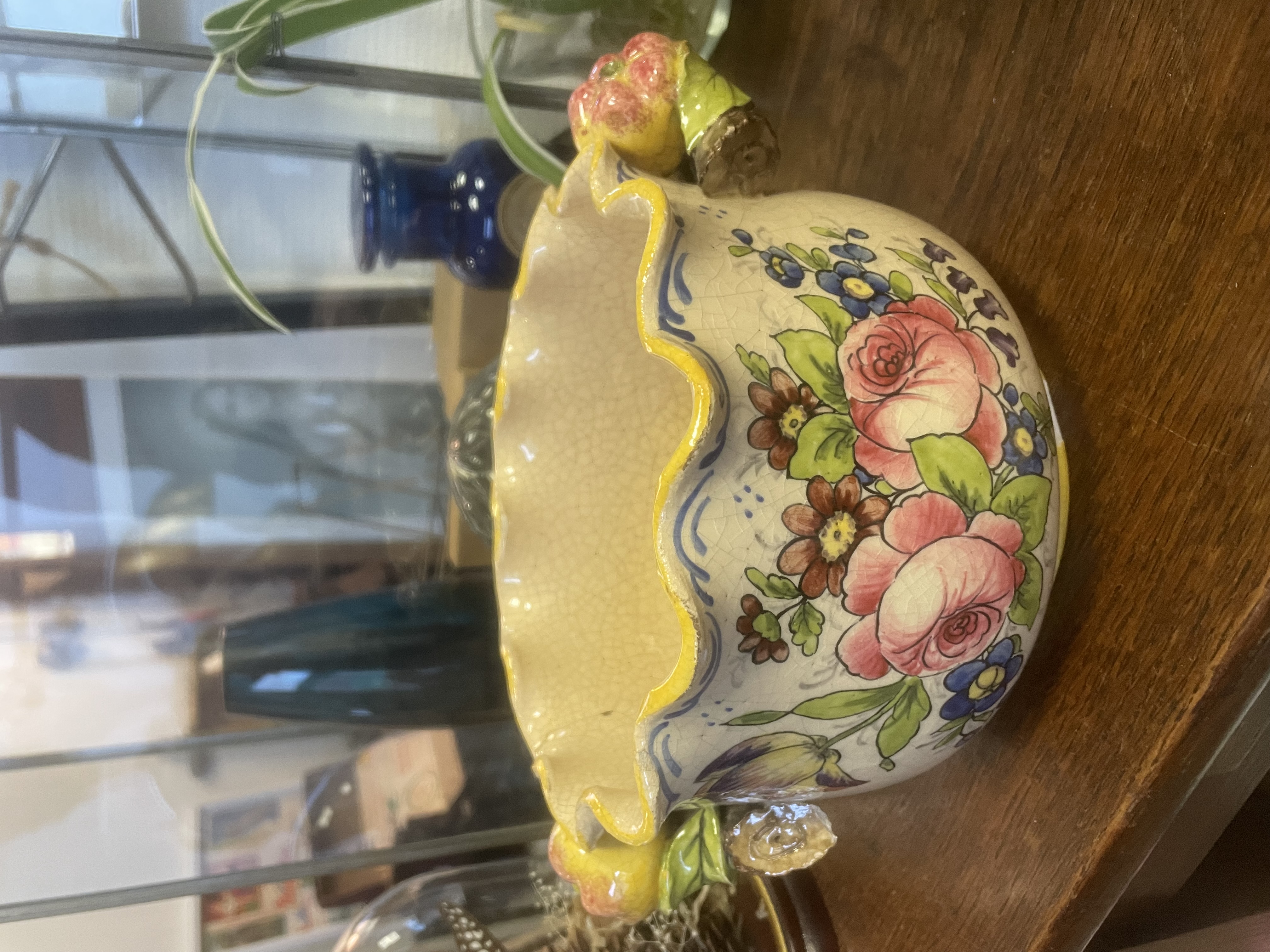 Cache pot motifs floraux