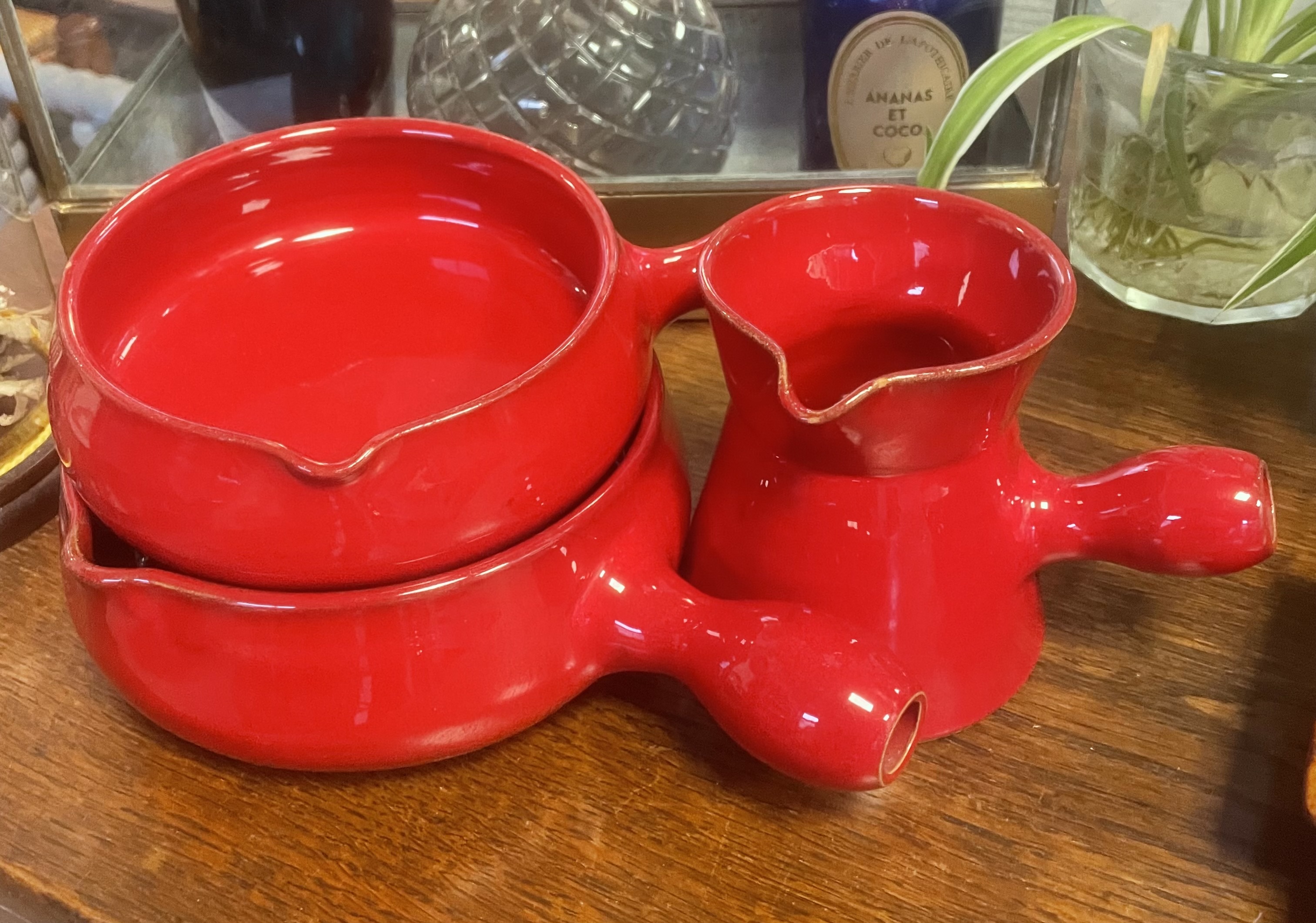 Ensemble de trois pièces rouges