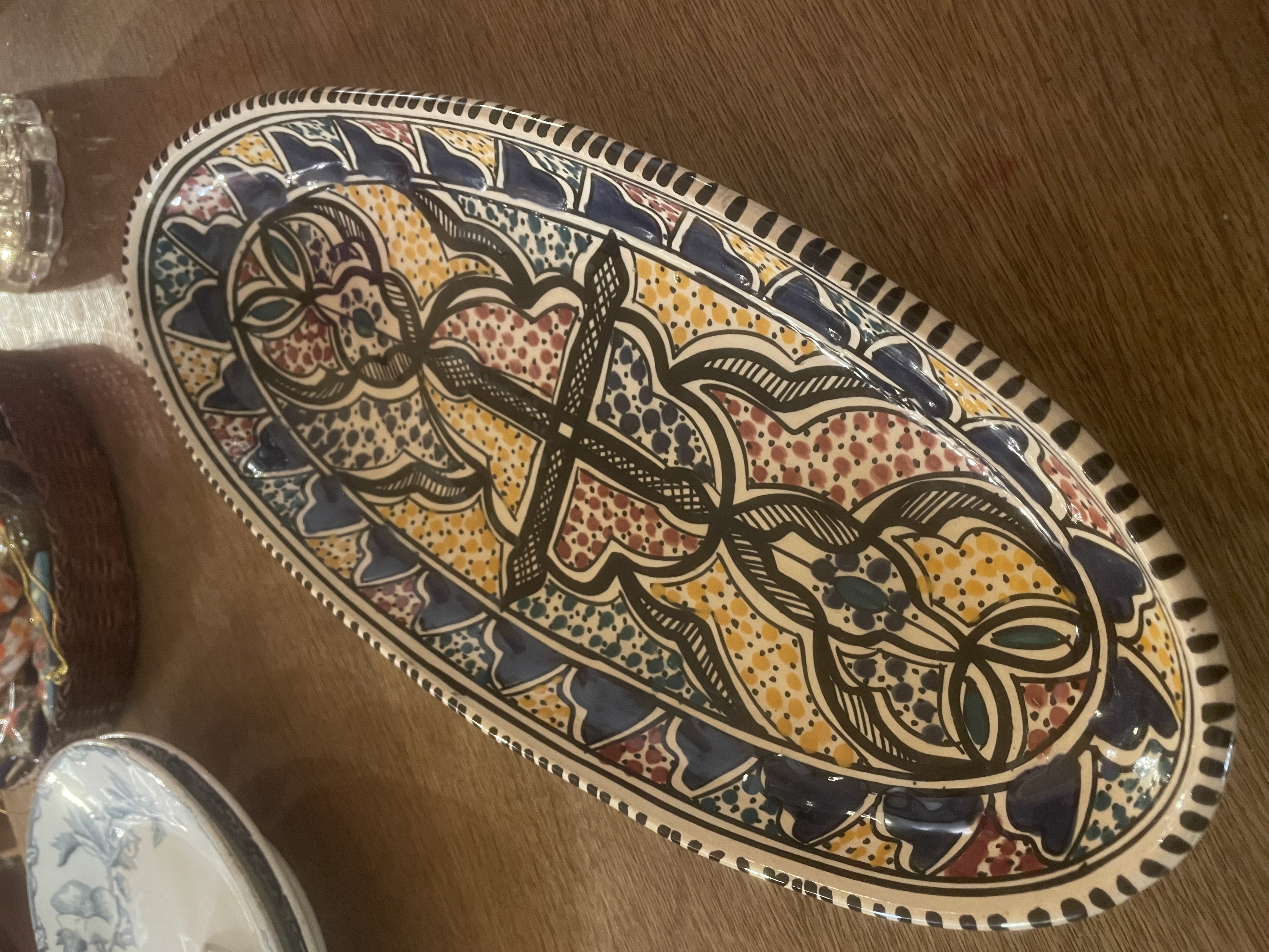 Plat marocain ovale
