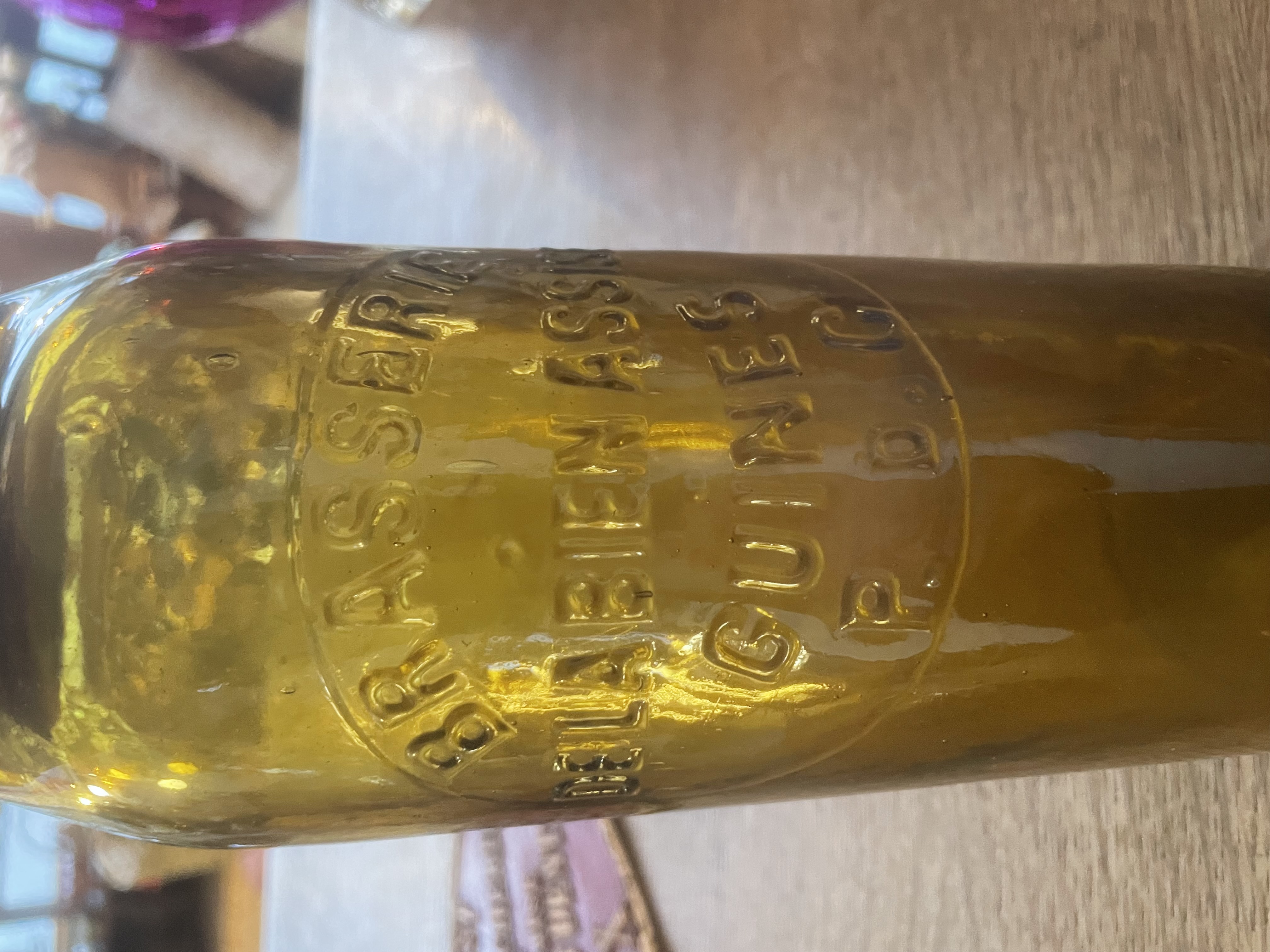 Ancienne bouteille de bière à bille