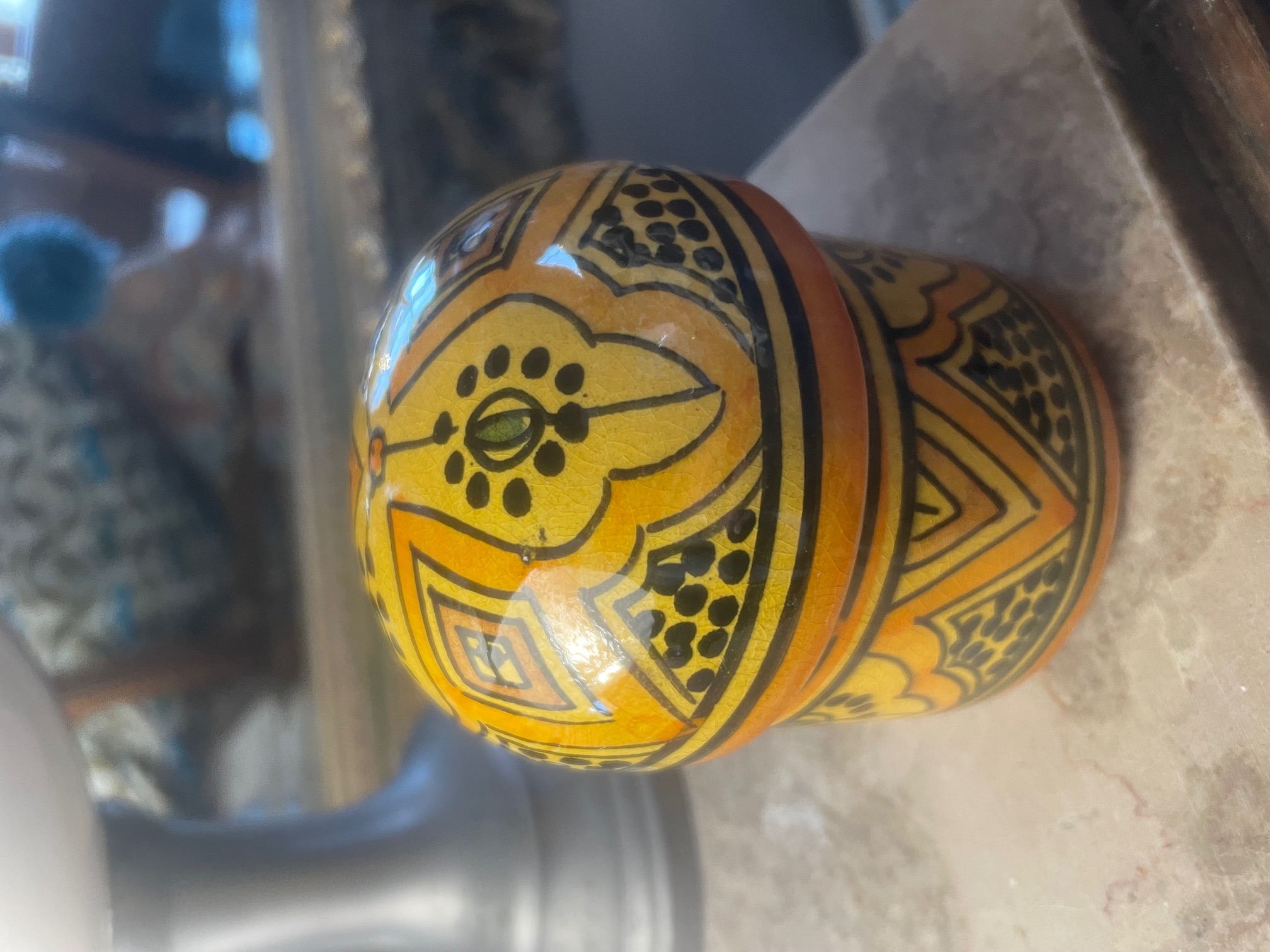 Petite boîte céramique marocaine