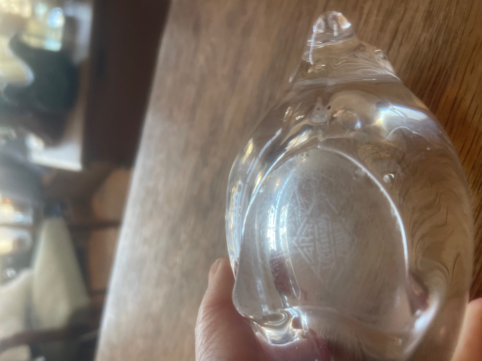 Petit vide poche verrerie de Vannes à forme d'oiseau