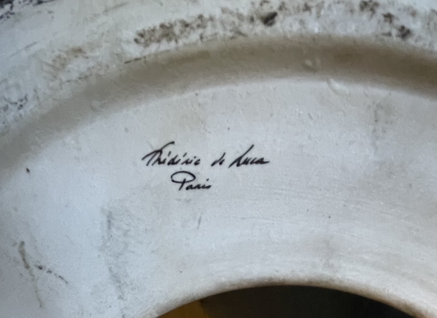 Table d'appoint - Bout de canapé signé Frédéric de Luca