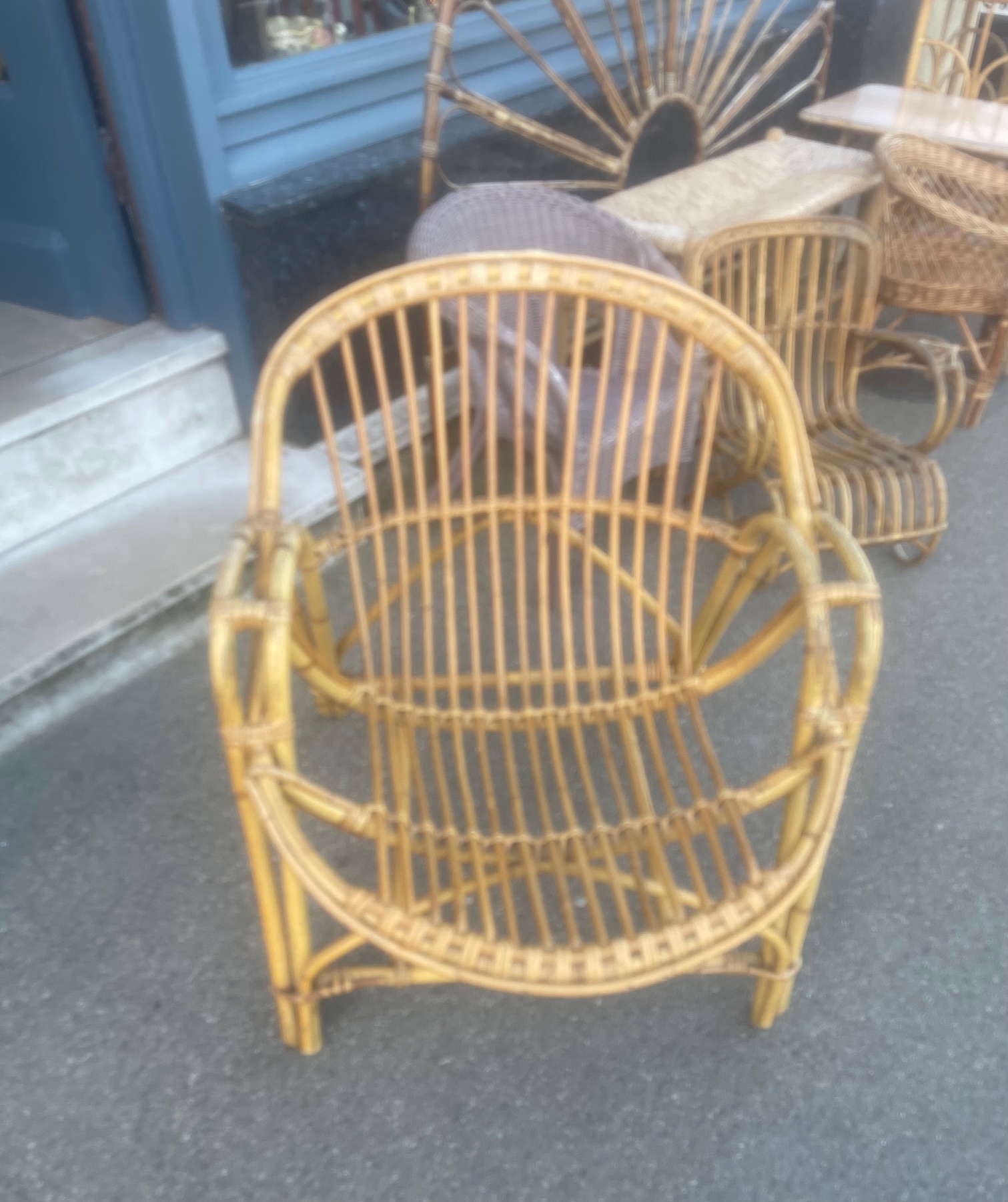 Fauteuil en rotin adulte