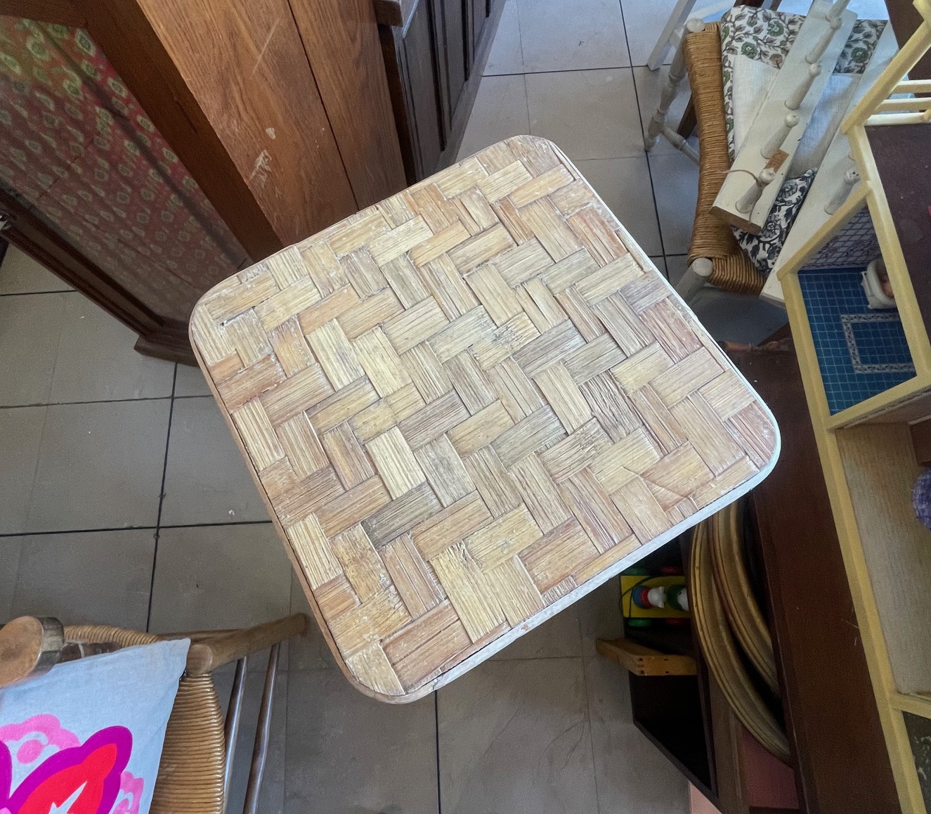 Selette haute rotin