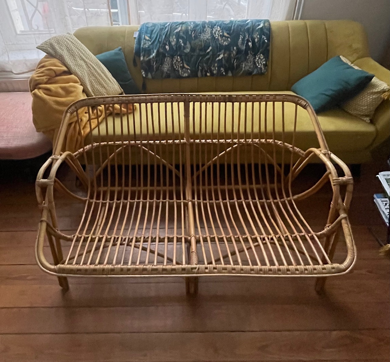 Banquette en rotin