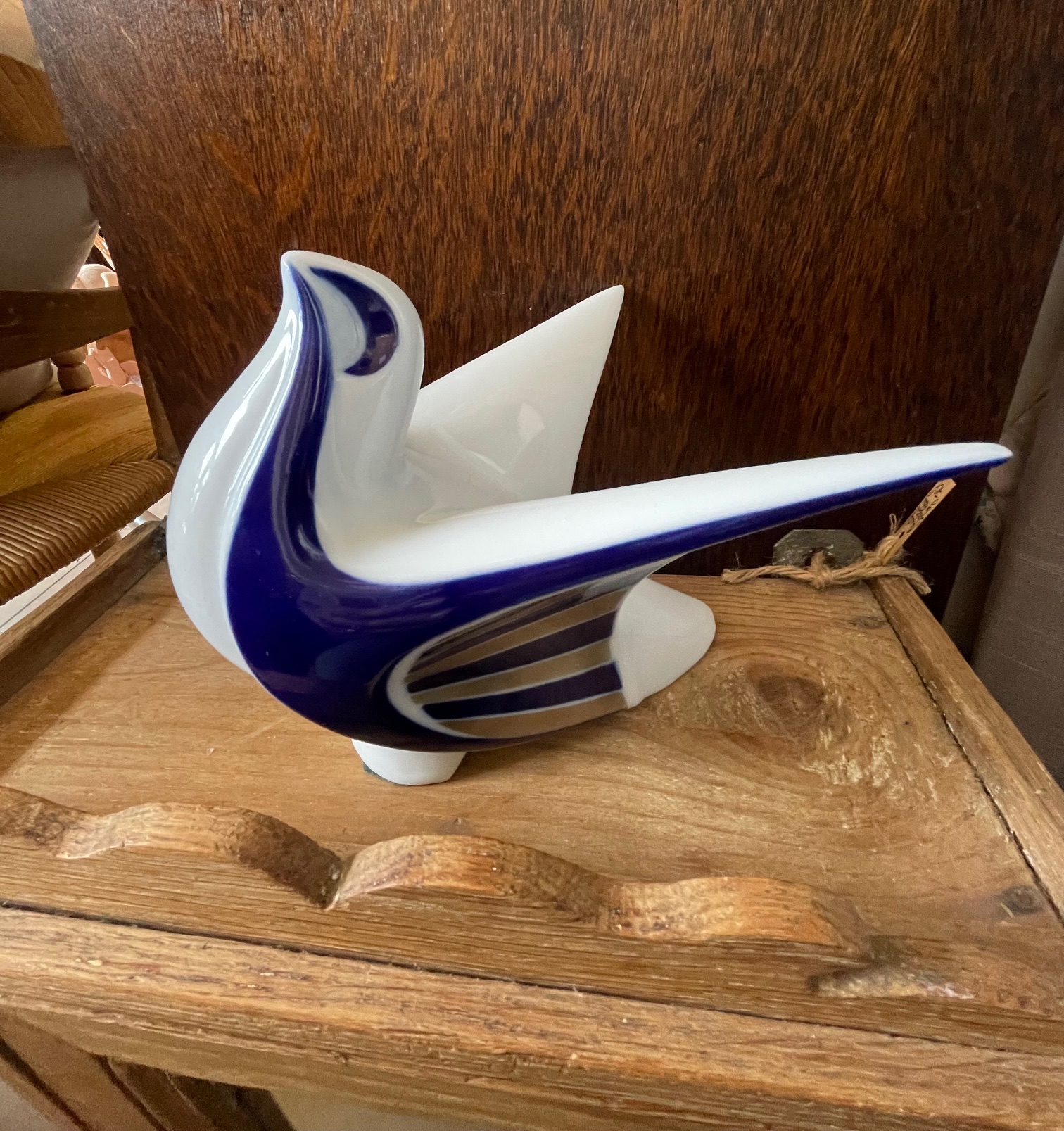 Oiseau faïence art déco