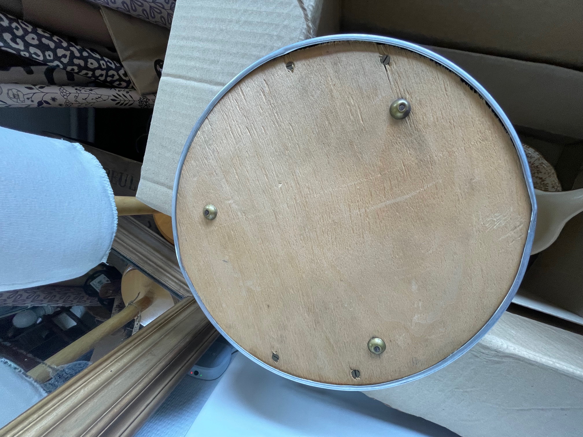 Plateau miroir rond