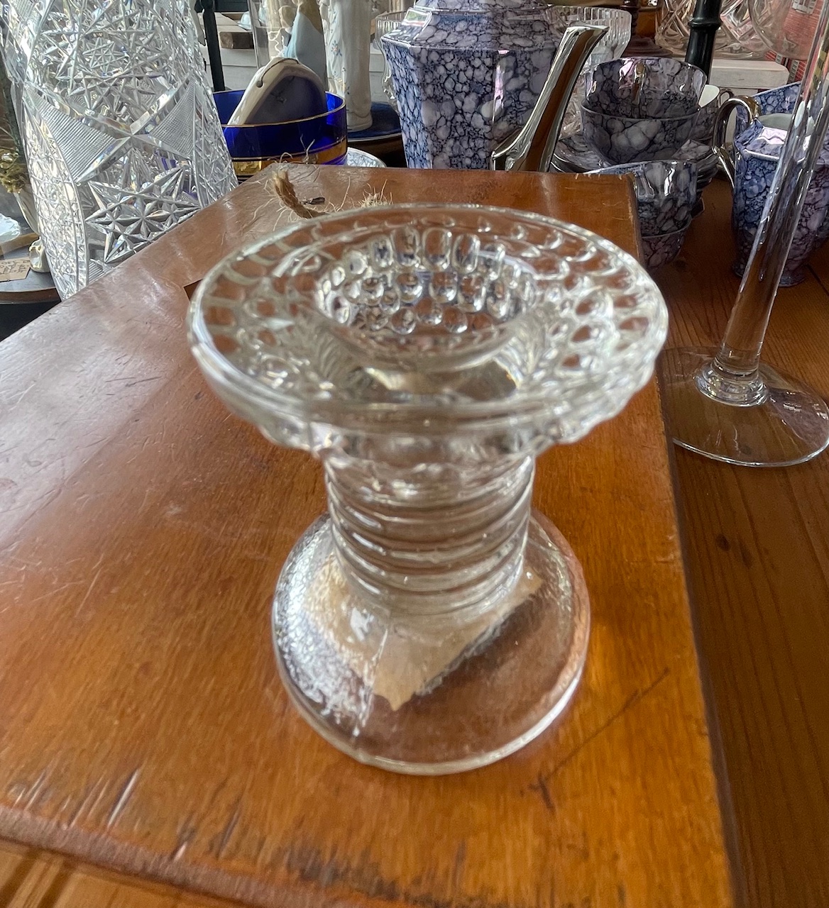 Mini bougeoir verre