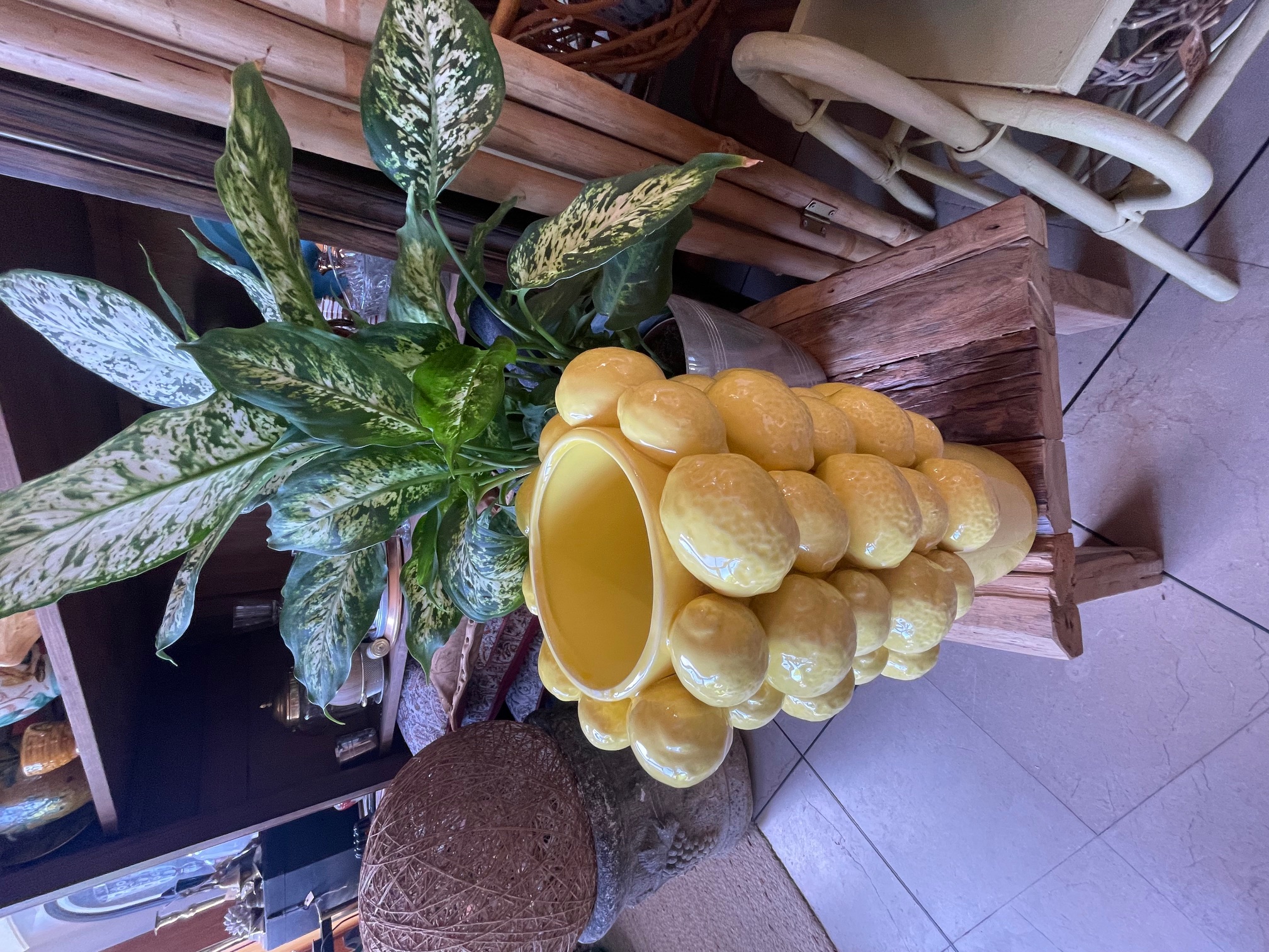 Vase citron J Line