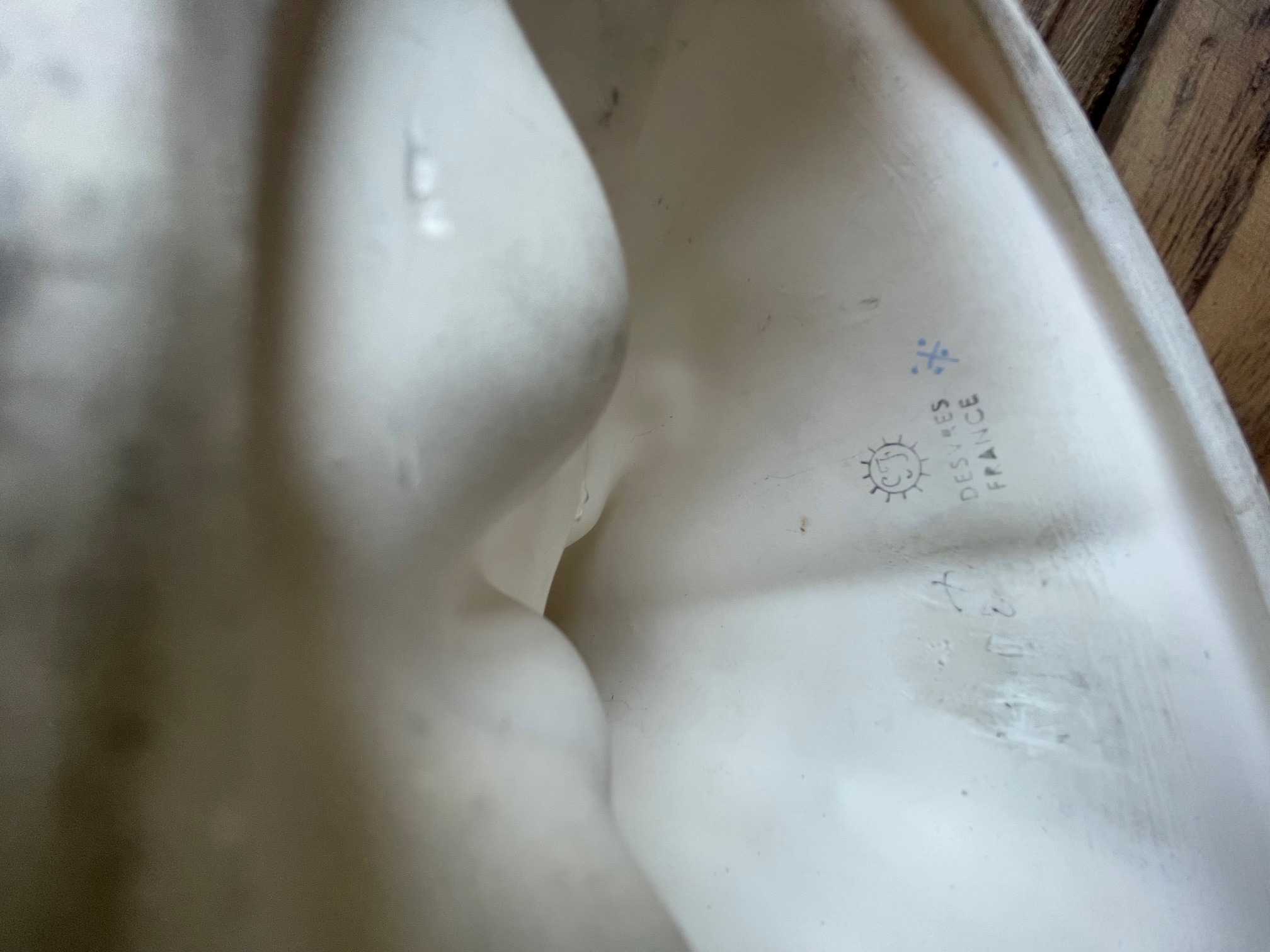 Vierge à l'enfant bleue Desvres