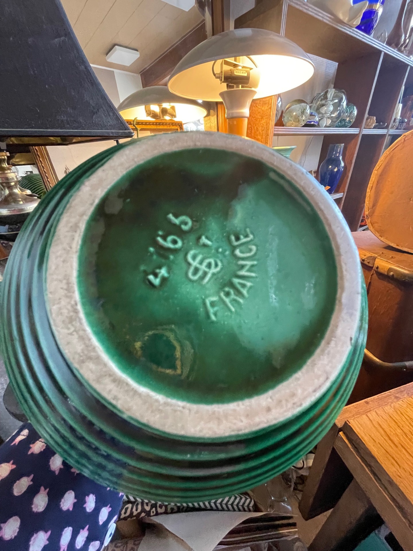 Vase vert Saint Clément