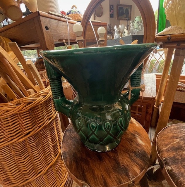 Vase  vert céramique 