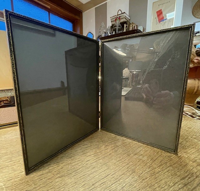 Encadrement double entourage laiton