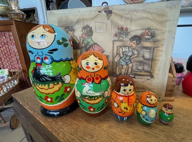 Poupées russes thème ferme