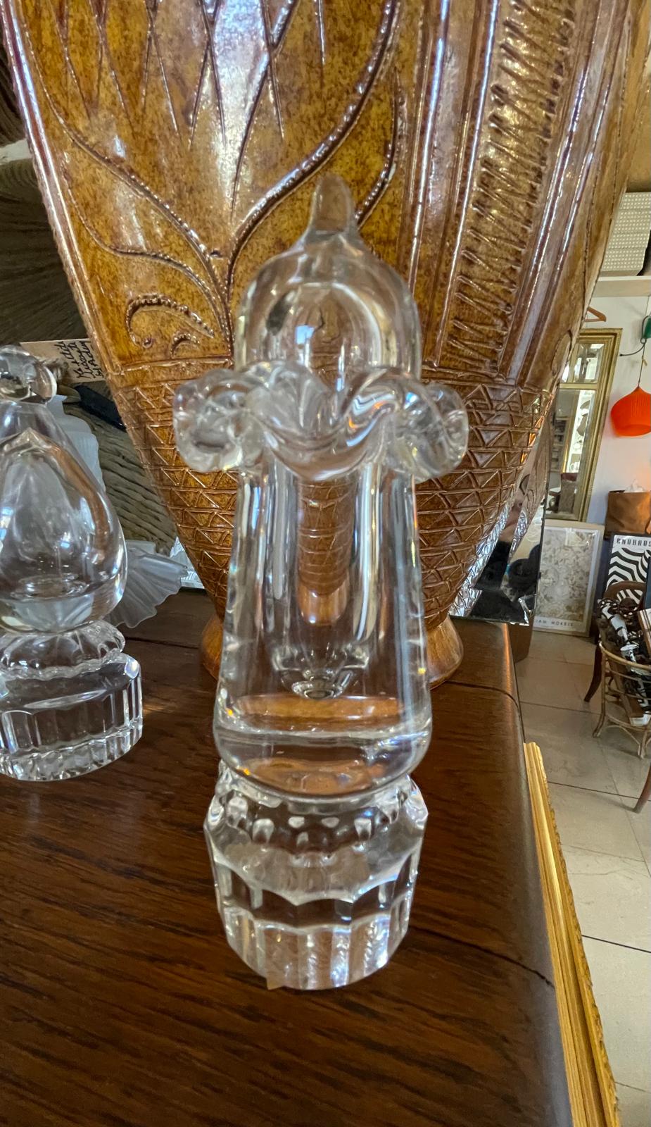 Pièce d'échec en cristal