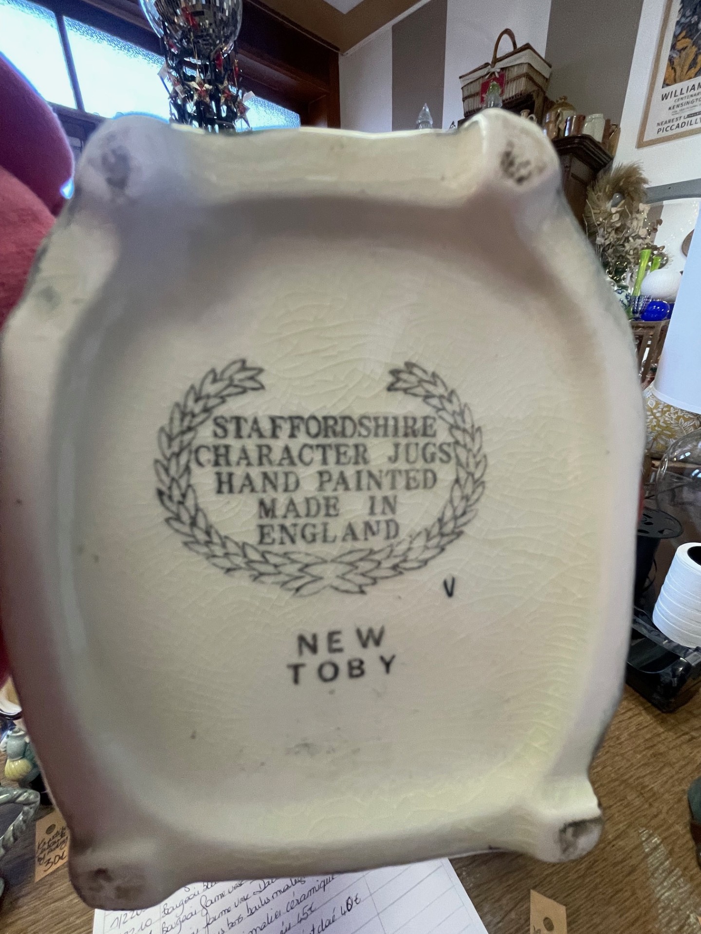 Pichet personnage STAFFORDSHIRE