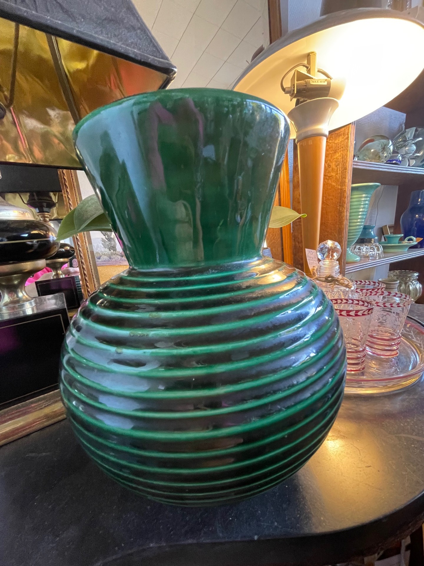Vase vert Saint Clément