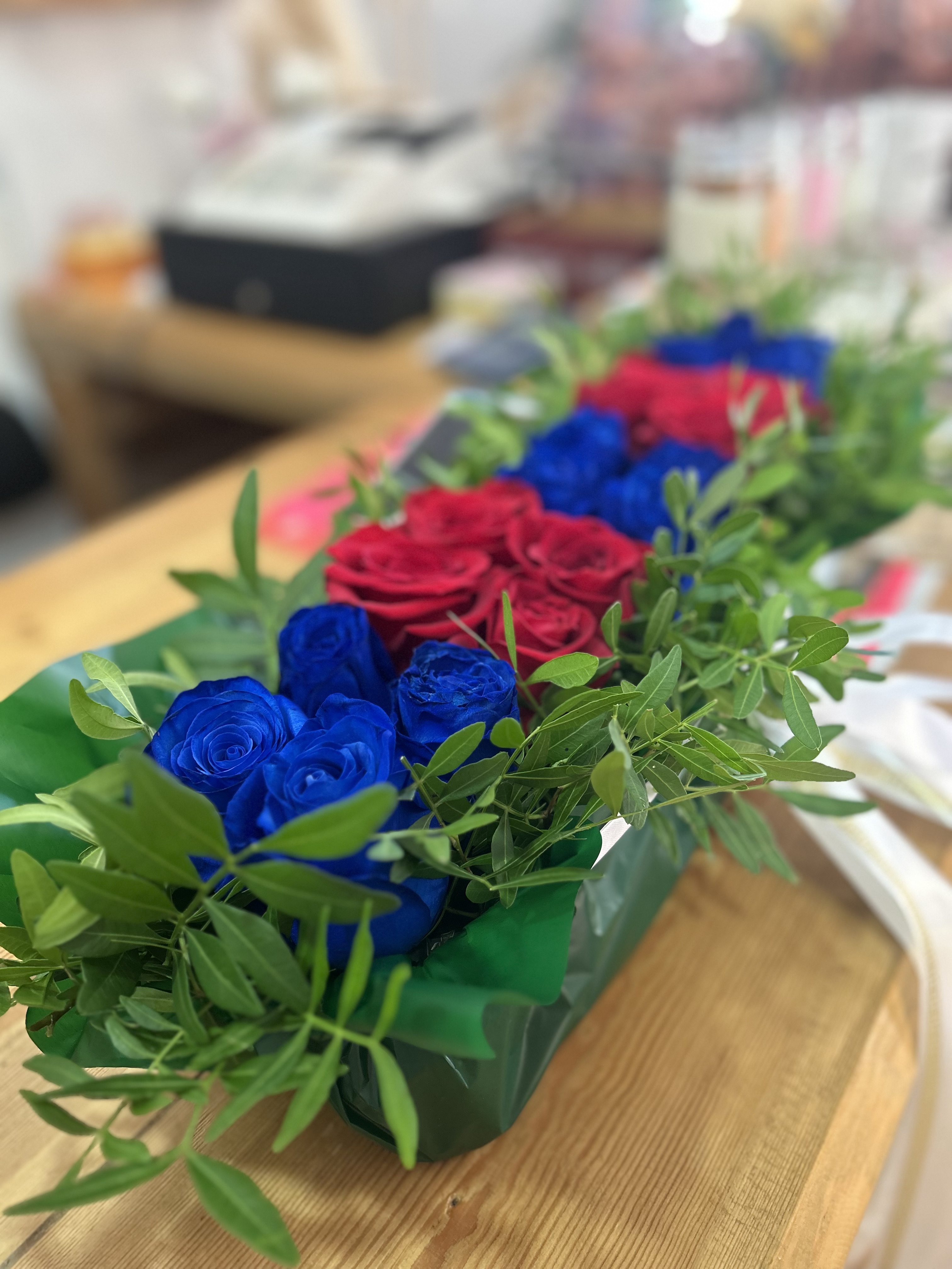 Cojín Funerario (bandera de colores)