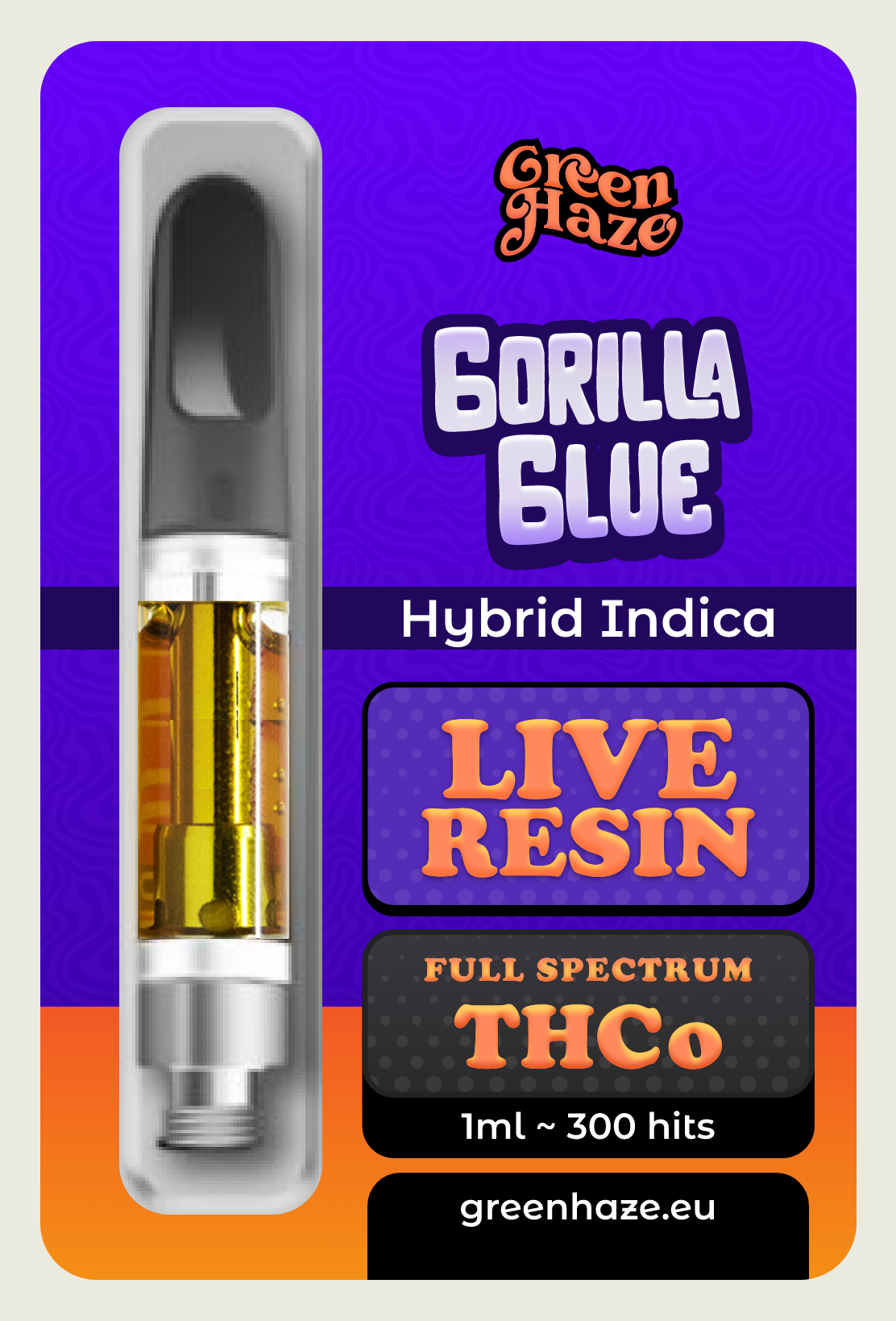 Gorilla Glue LIVE RESIN THCo Cart 1ml
