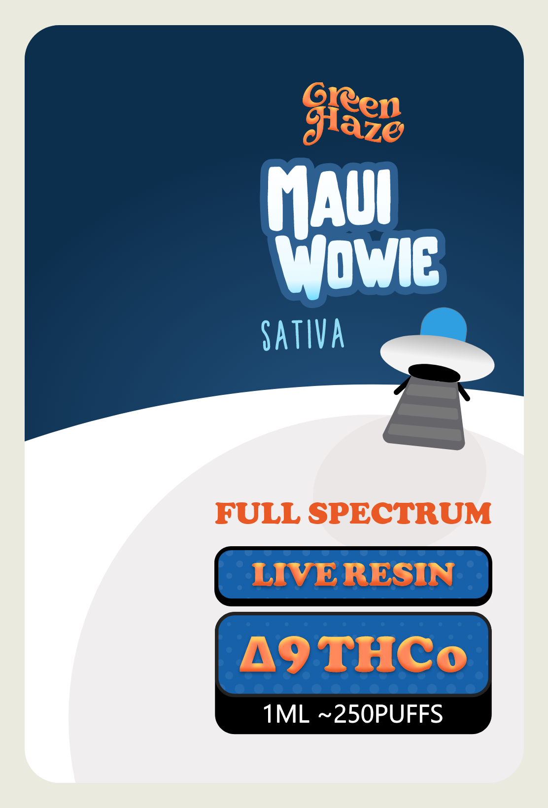 Maui Wowie LIVE RESIN Δ9THCo Cart 1ml
