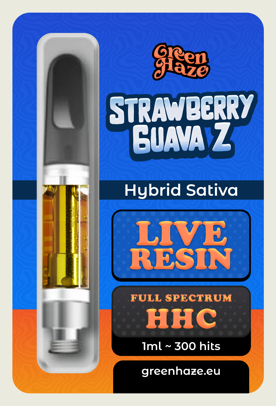 LIVE RESIN | Strawberry Guava Z - 1ml HHC cart