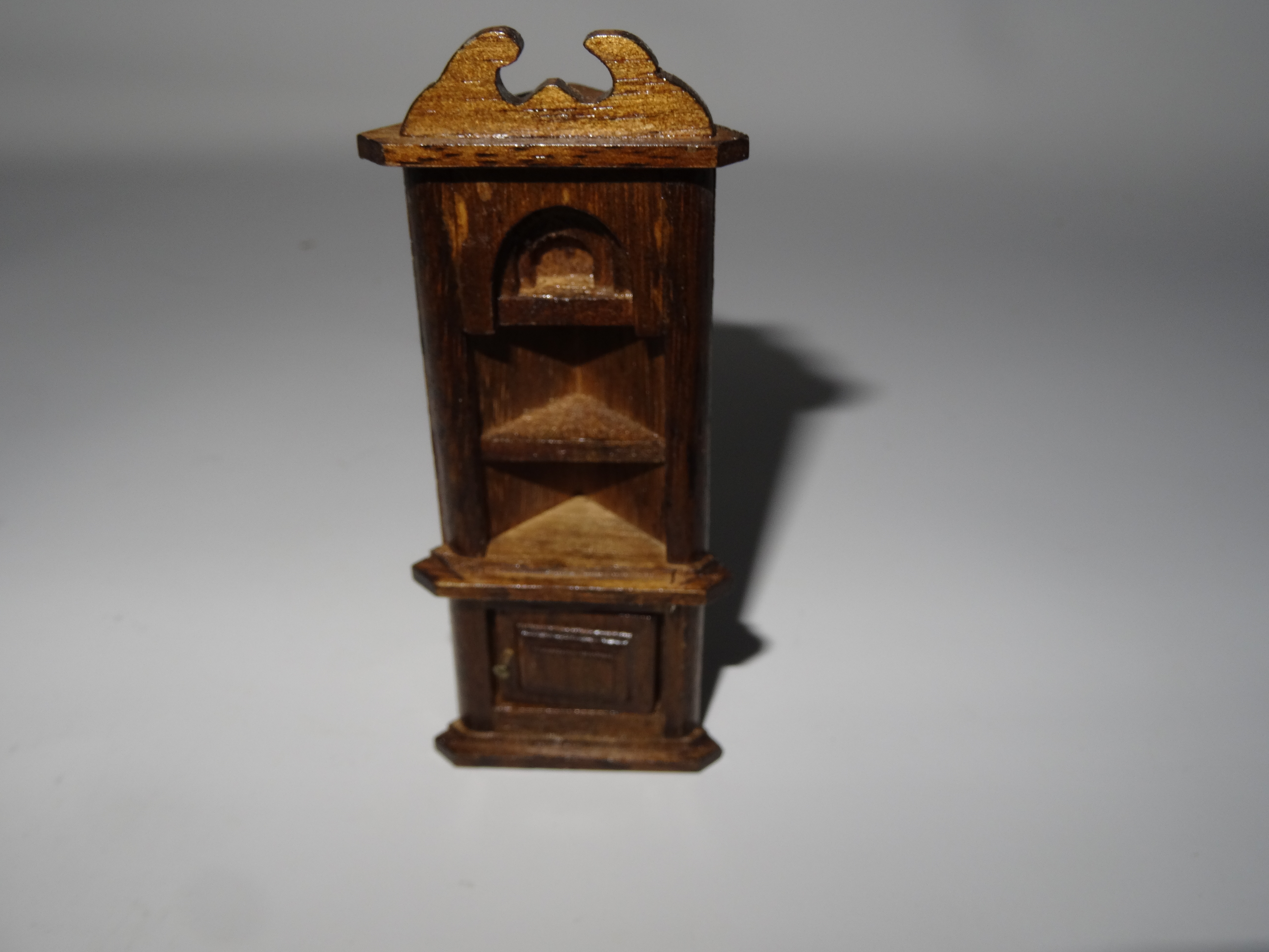 Half scale corner cabinet