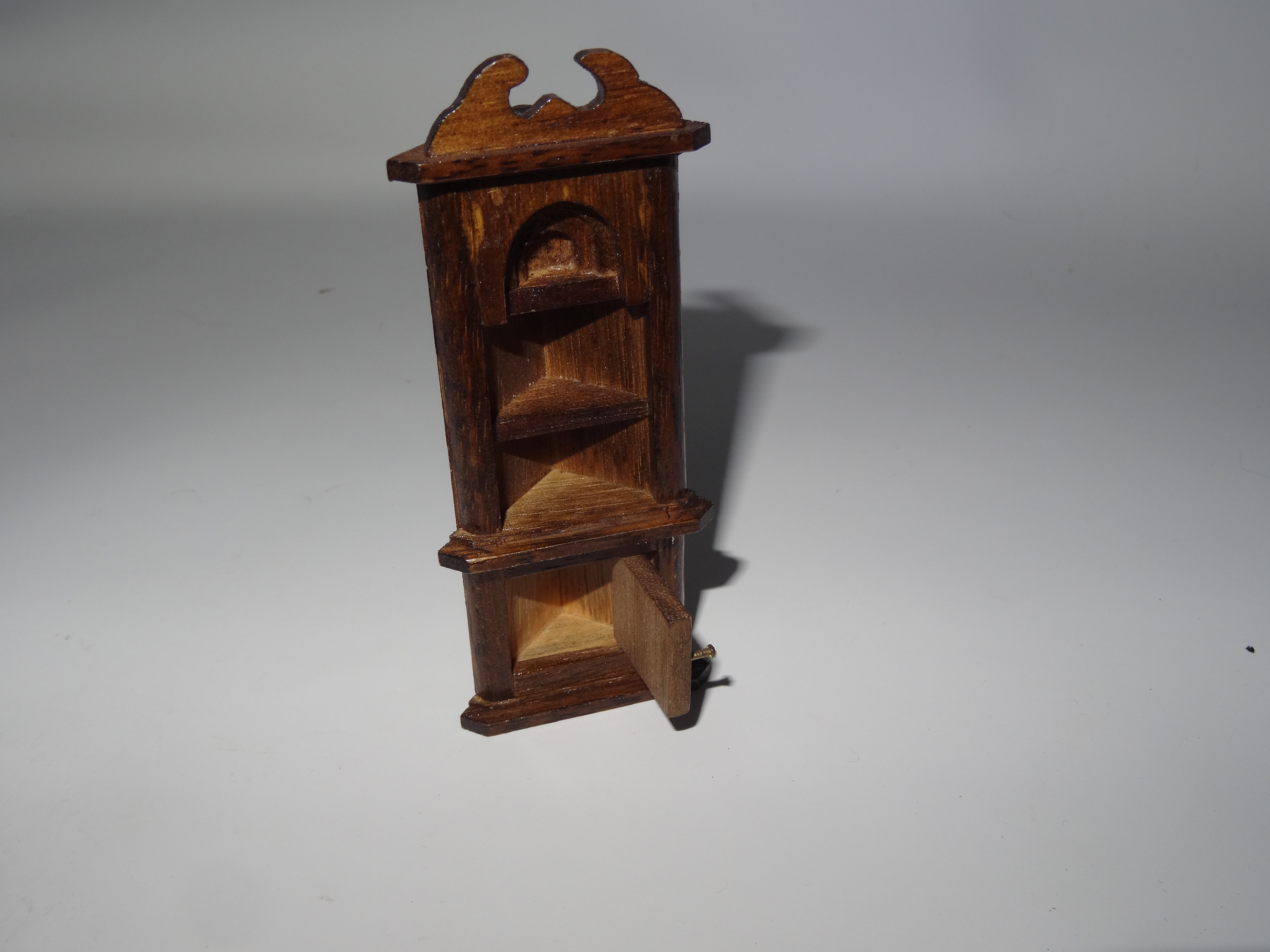 Half scale corner cabinet