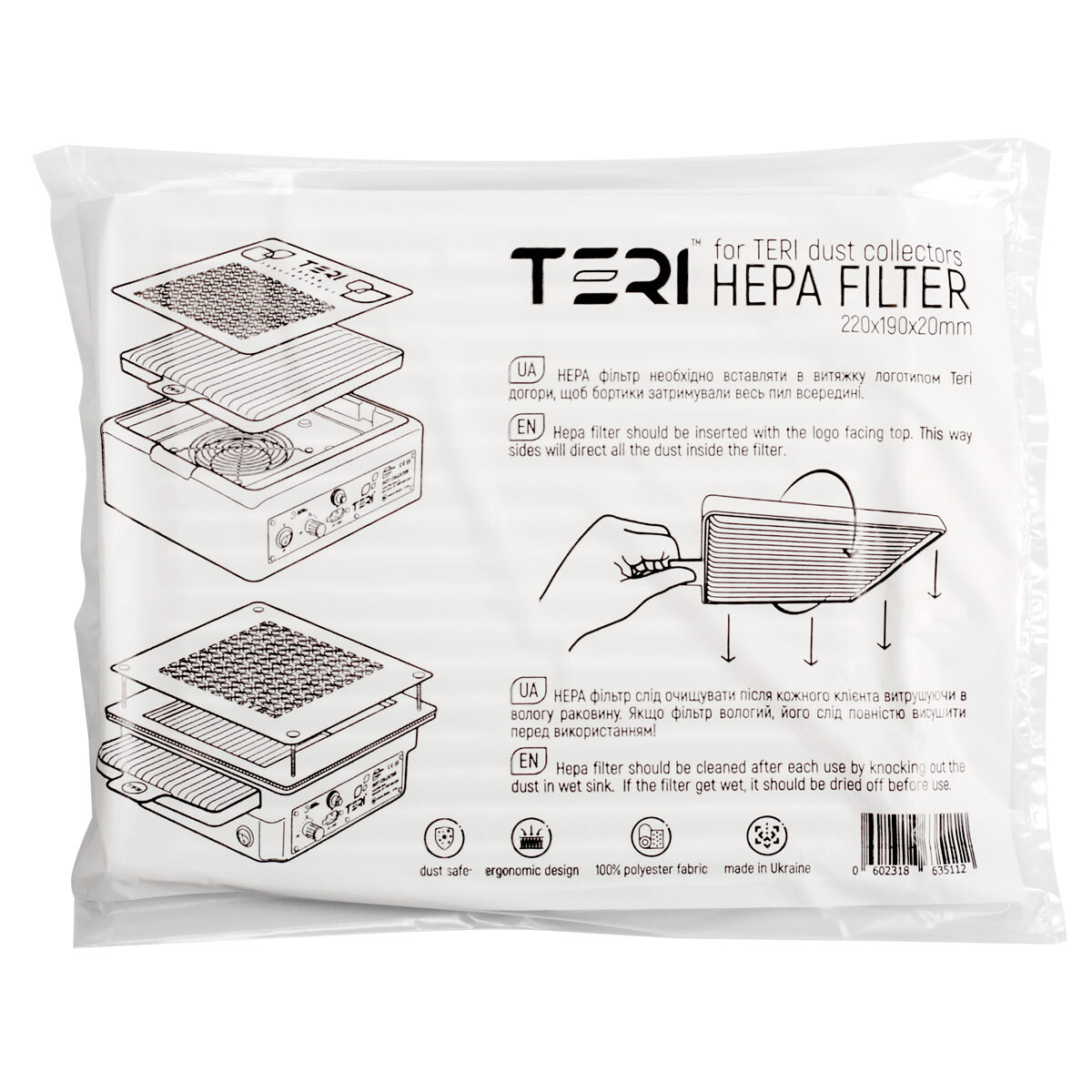 Filtras TERI Turbo / 800 / 600 surinktuvams