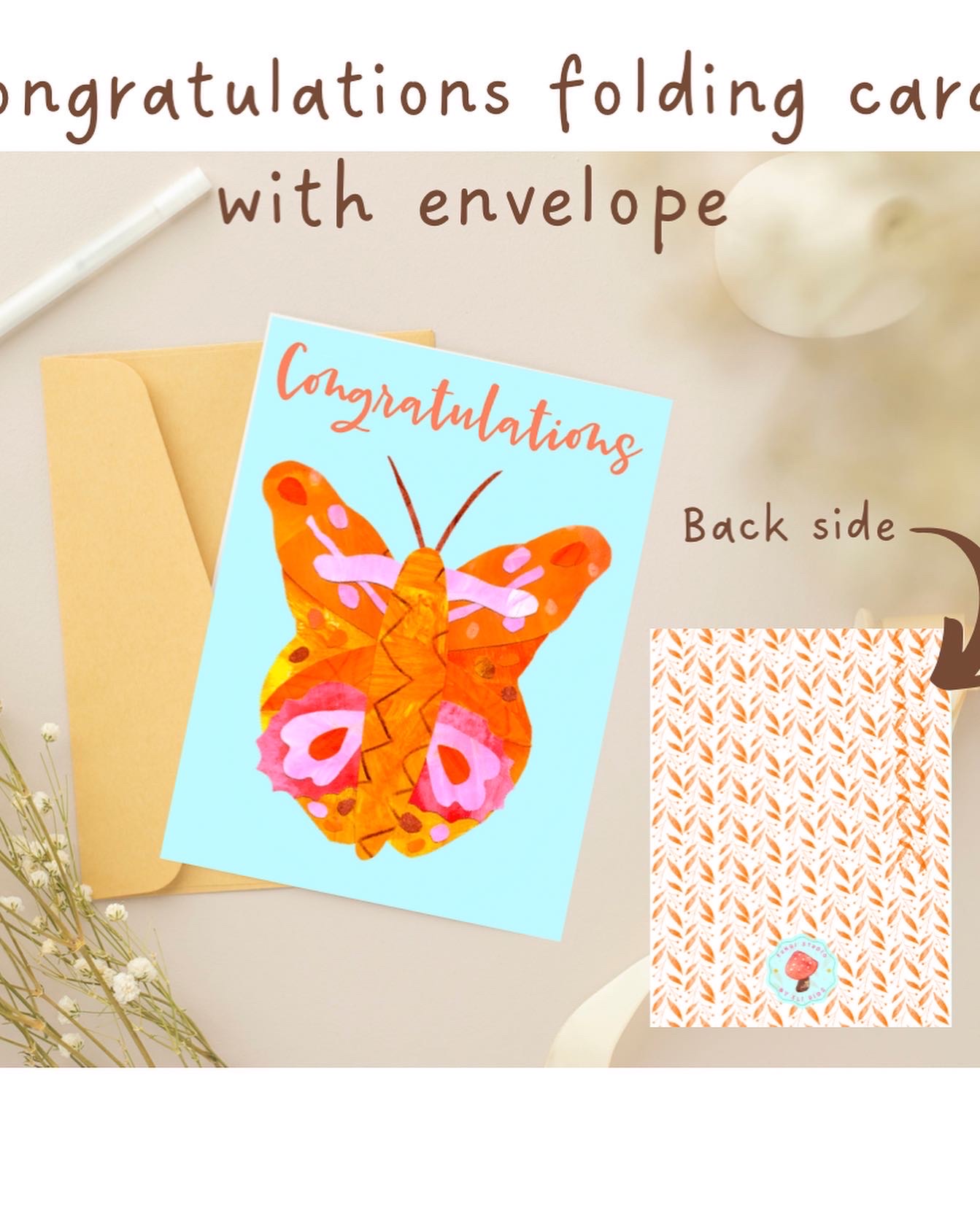 Butterfly Note Cads | Tarjetas de Felicitación