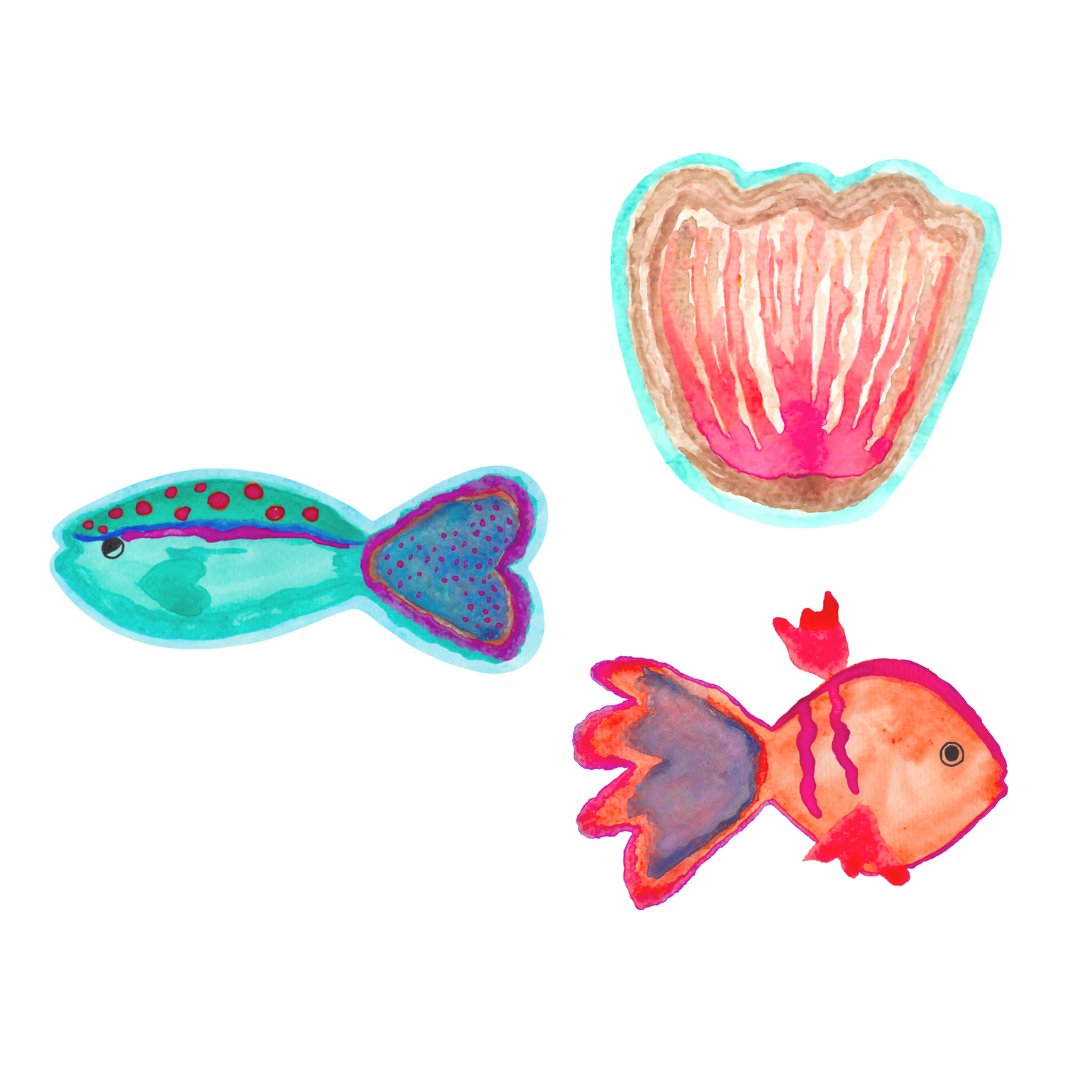 Summer vibes package/die cut vinyl stickers