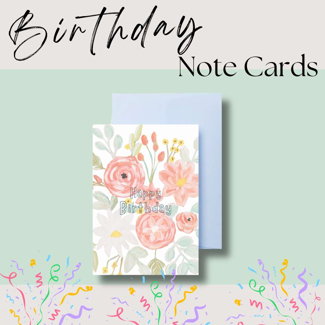 Birthday  Bundle Note Cards | Sunglasses, Dog, Floral Bouquet, Retro